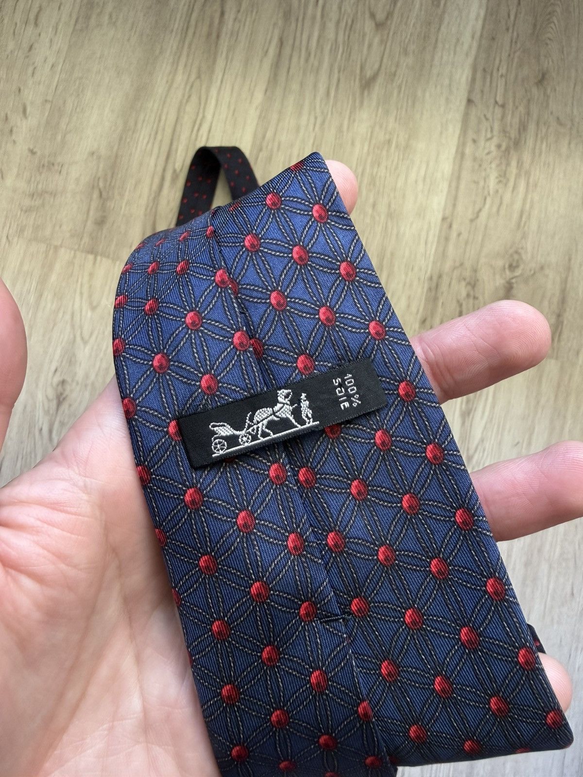 Hermes Hermes tie floral monogram silk Size ONE SIZE - 13 Thumbnail