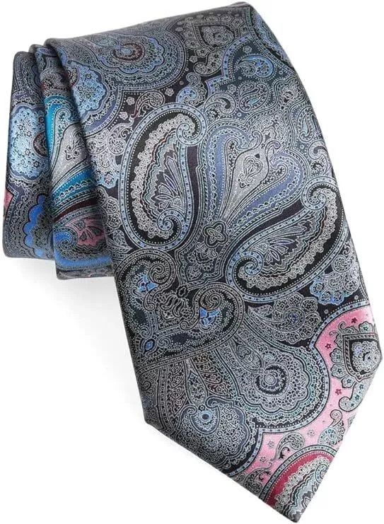 New Ermenegildo Zegna Quindici #150 Paisley Silk Tie