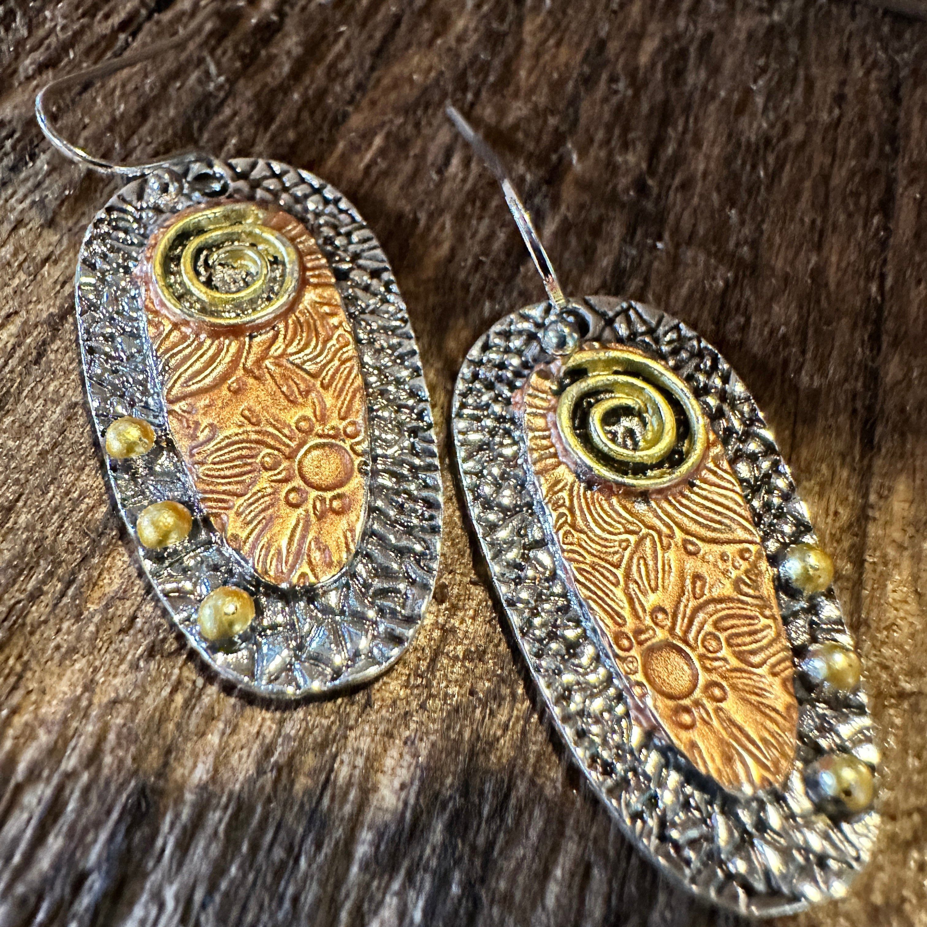 Other Handcrafted Bohemian Hippie Copper Dangle Earring, Retro Eth Size ONE SIZE - 6 Thumbnail