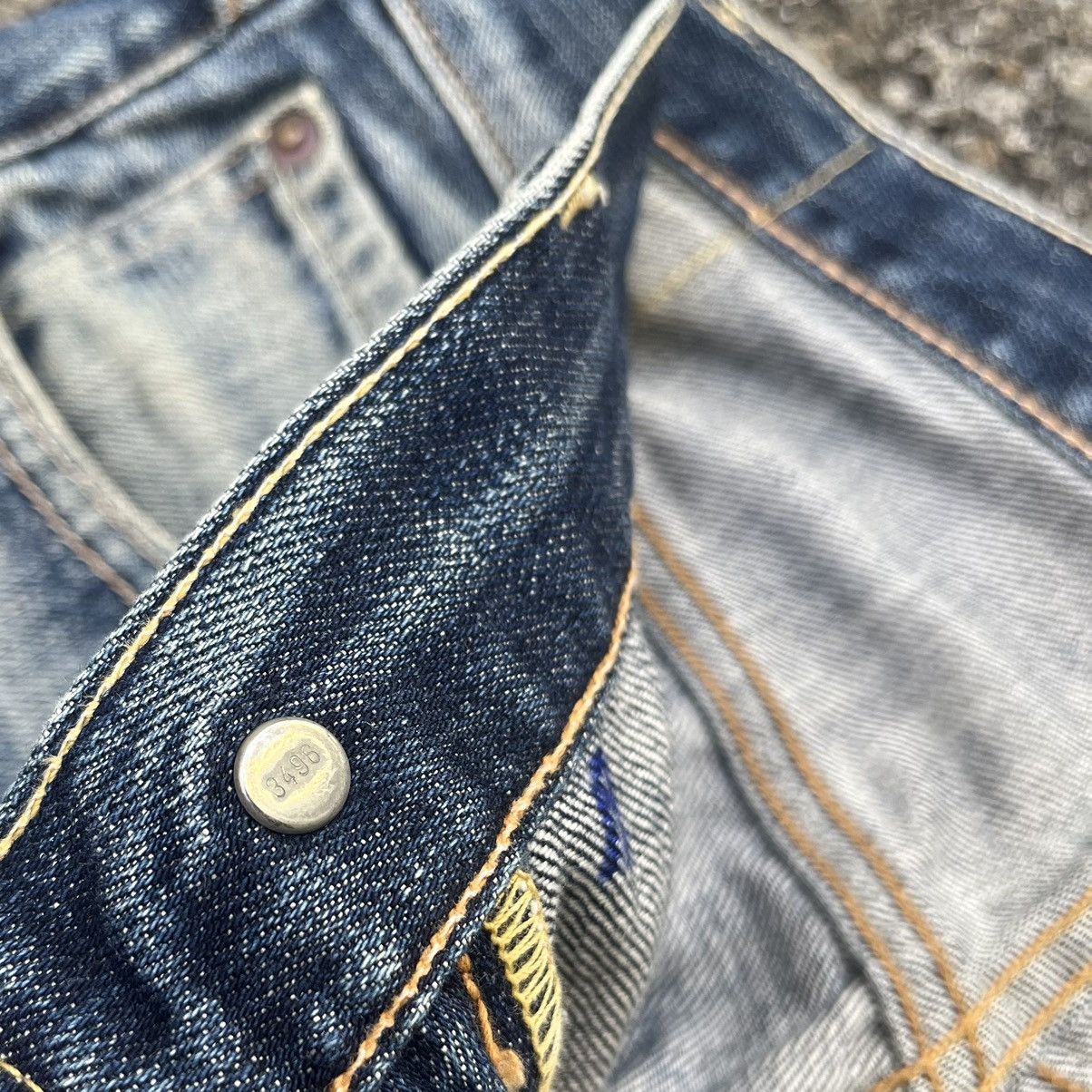Levi's Vintage Levis 503 Redline Distressed Jeans Rusty Wash Denim Size US 31 - 11 Thumbnail