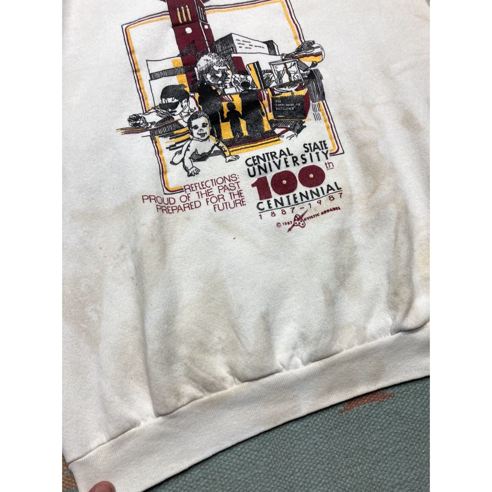 Vintage VINTAGE Sweatshirt Central State University Black College Ohio XL Men Pullover Crewneck Shirts/Mens Size US XL / EU 56 / 4 - 5 Thumbnail