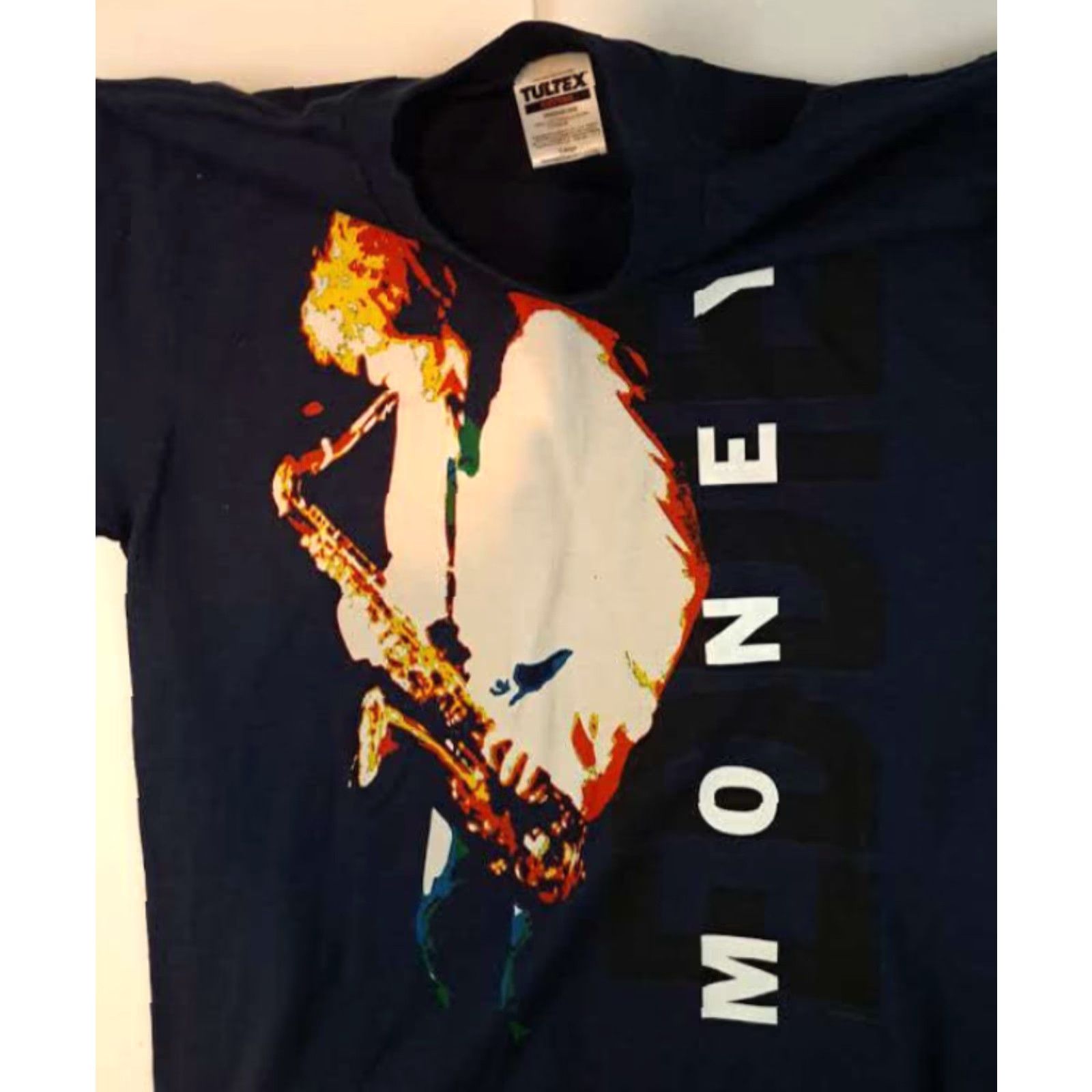 Tultex VINTAGE Eddie Money Rock&Roll 1995 Love Money Tour T-Shirt L Men Navy Tultex USA 28in Size US L / EU 52-54 / 3 - 7 Thumbnail