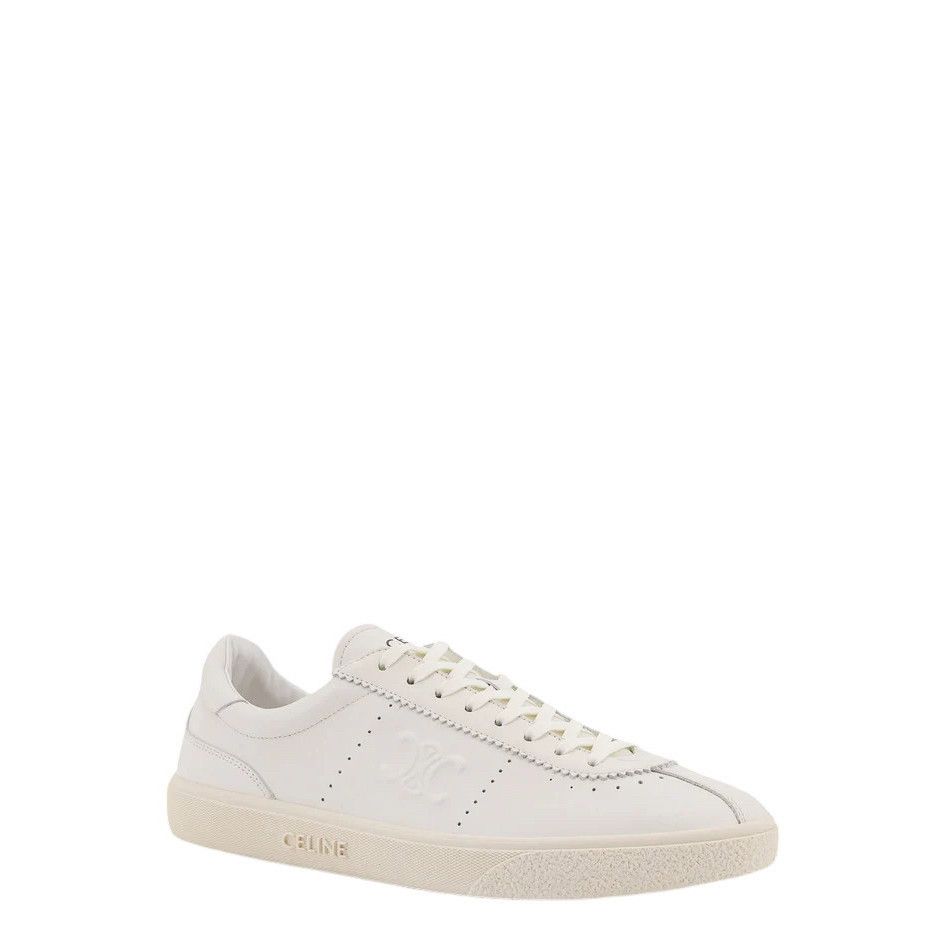 Celine CELINE White Triomphe Sneakers New & Authentic (Men's size:U Size US 7 / EU 40 - 2 Thumbnail