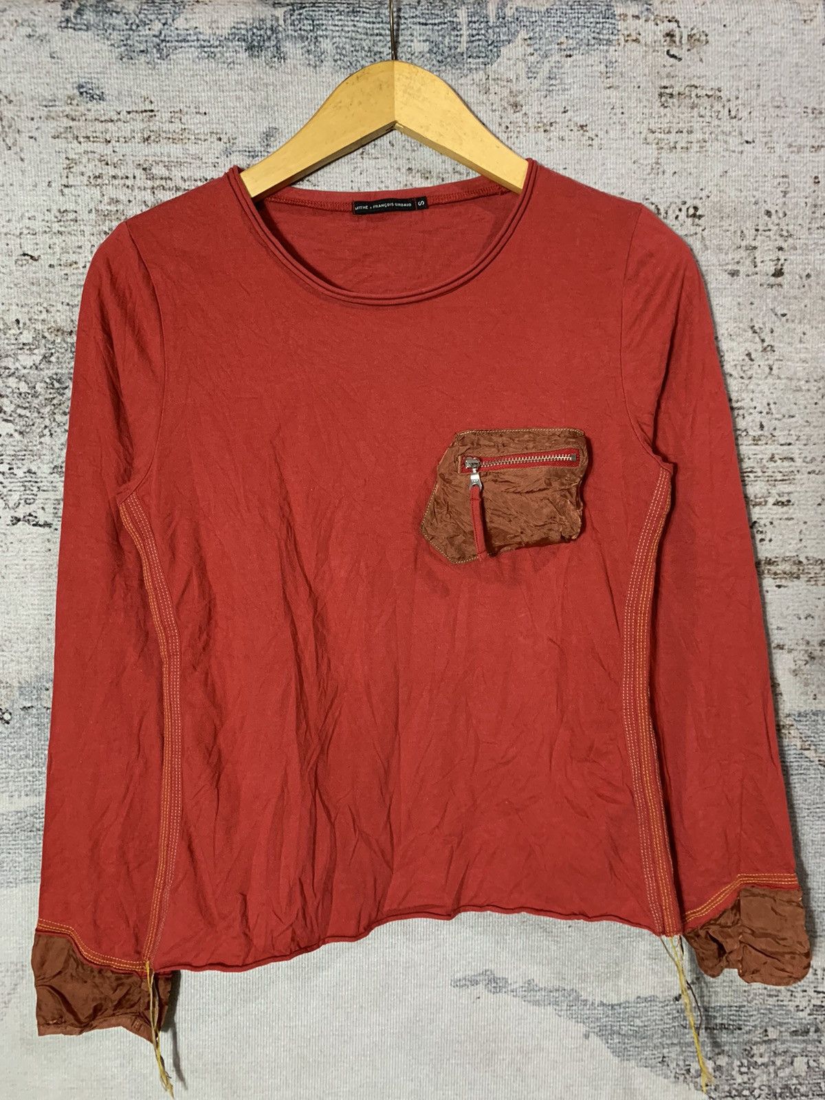 Marithe + Francois Girbaud 2000s MFG Gothic Pocket Long Sleeve Size US S / EU 44-46 / 1 - 1 Thumbnail