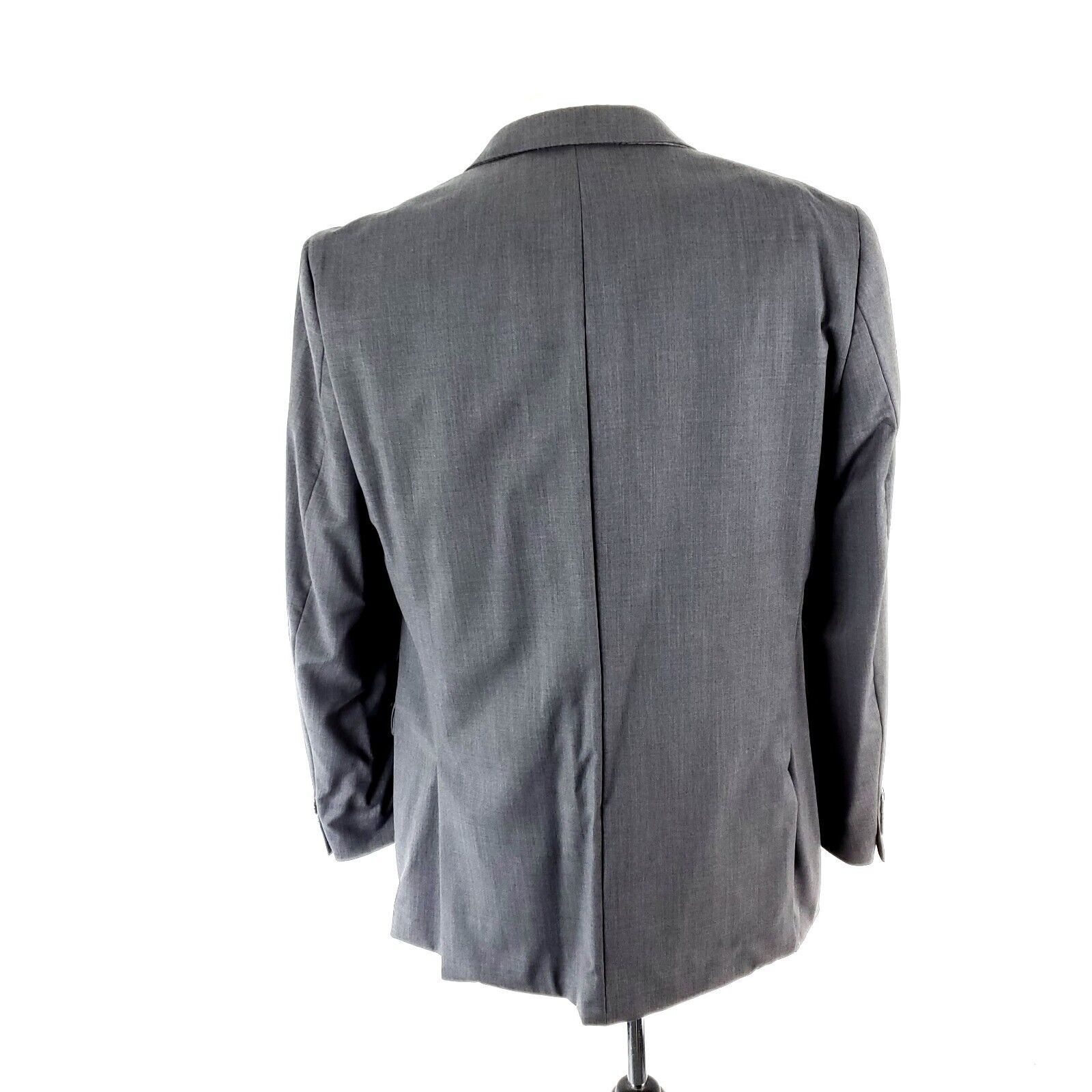 Calvin Klein Calvin Klein Wool 2 Button Blazer 40R Gray Peak Lapel Tagged Size 40R - 5 Thumbnail