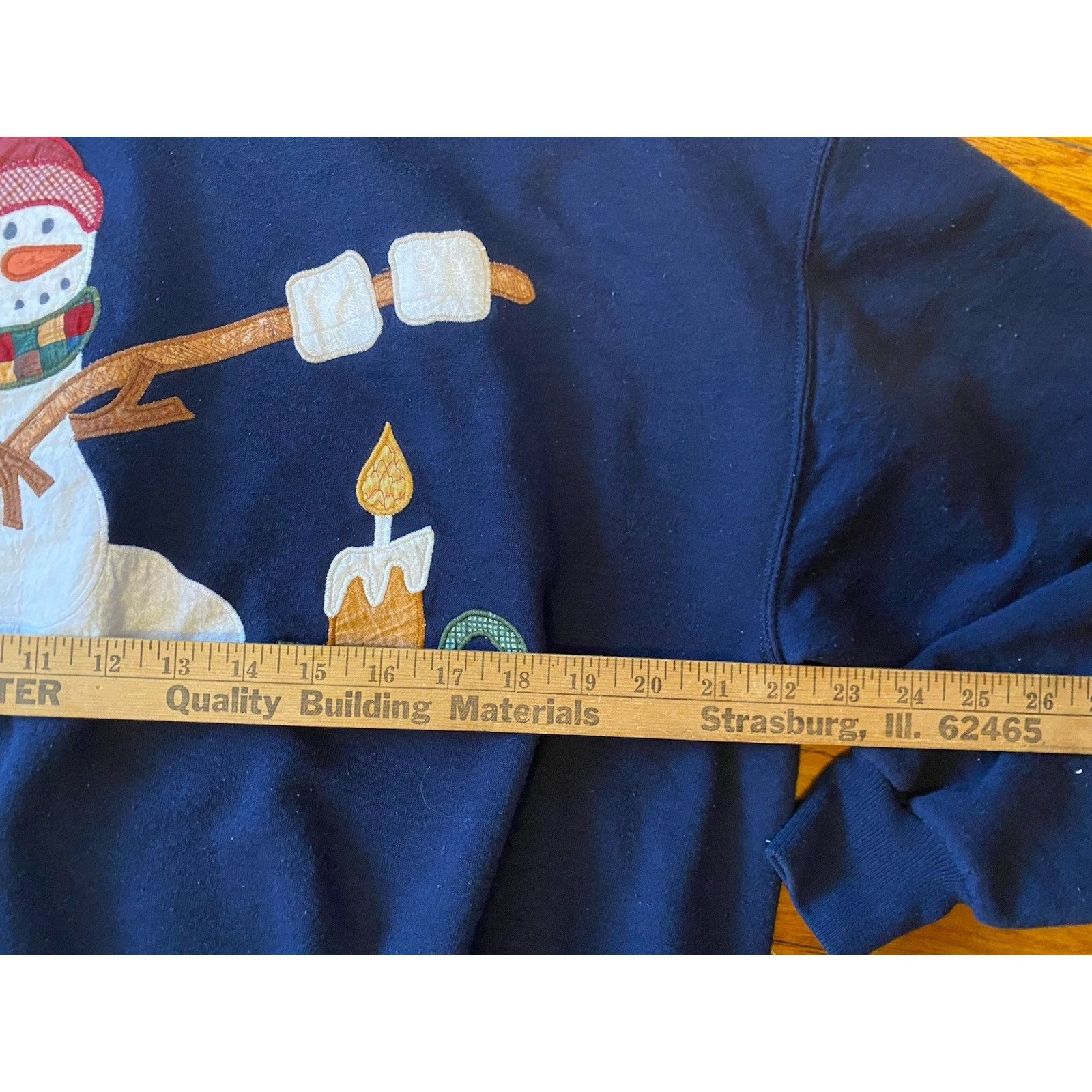 Jerzees Vintage Jerzees Sweatshirt Snowman Women’s Men’s XL Navy Size XL / US 12-14 / IT 48-50 - 7 Thumbnail