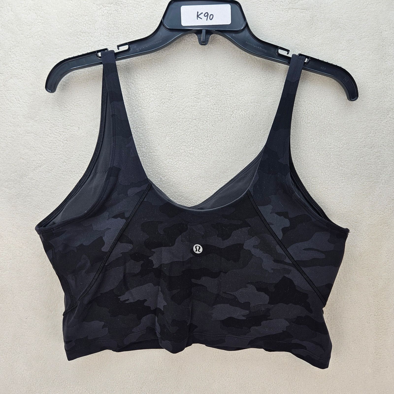 Lululemon LULULEMON WOMEN'S 14 ALIGN TANK TOP A/B CUP BLACK CAMO Size XL / US 12-14 / IT 48-50 - 4 Thumbnail