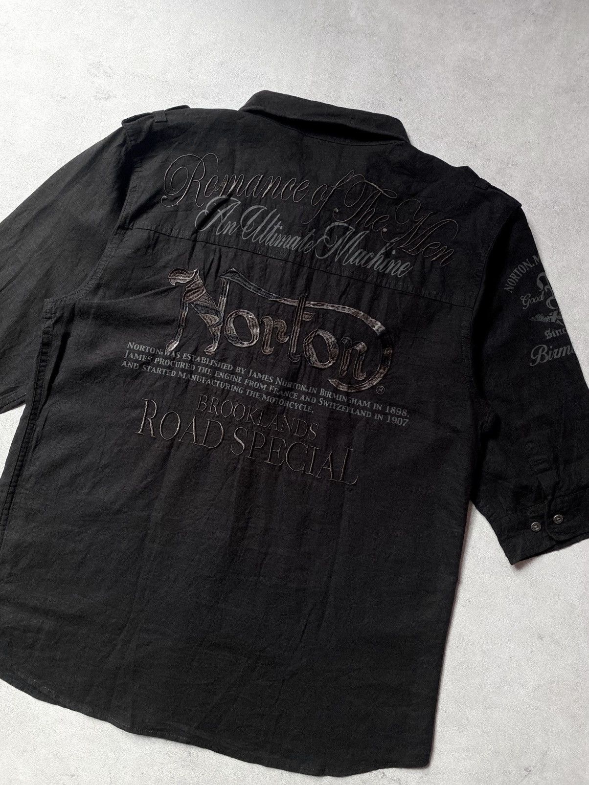 Norton Norton motorcycle military workshirt Size US XL / EU 56 / 4 - 3 Thumbnail