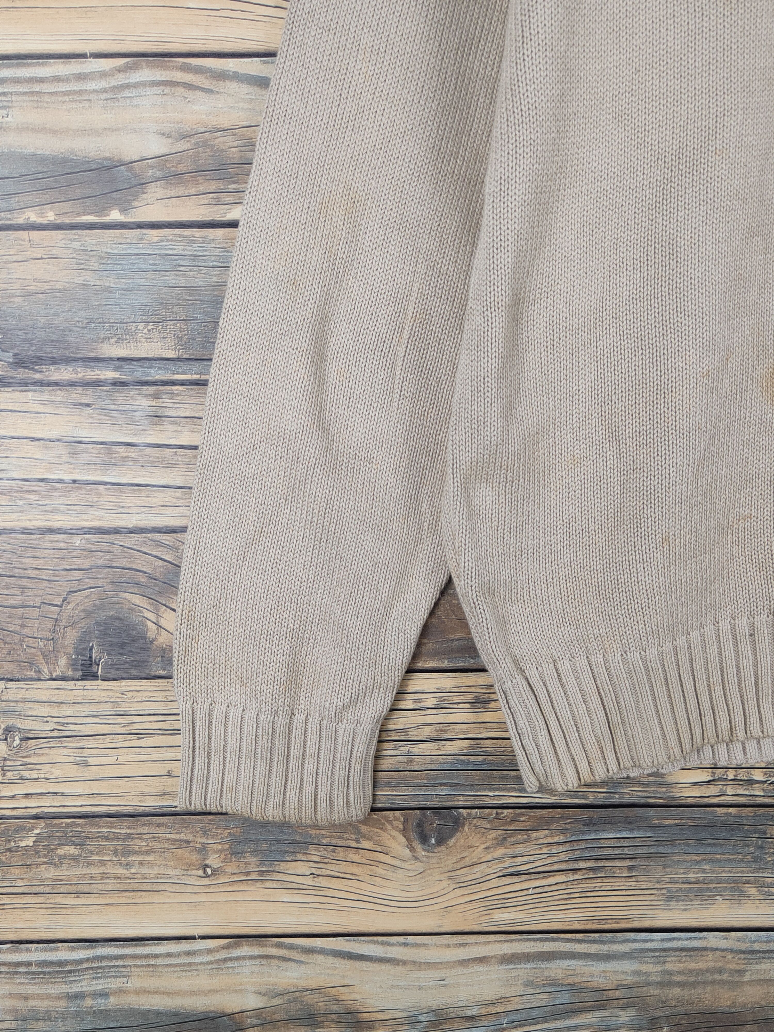 Homespun Knitwear × Japanese Brand × Vintage Uniqlo Light Brown Knitwear Sweatshirts #W1511 Size US L / EU 52-54 / 3 - 5 Thumbnail