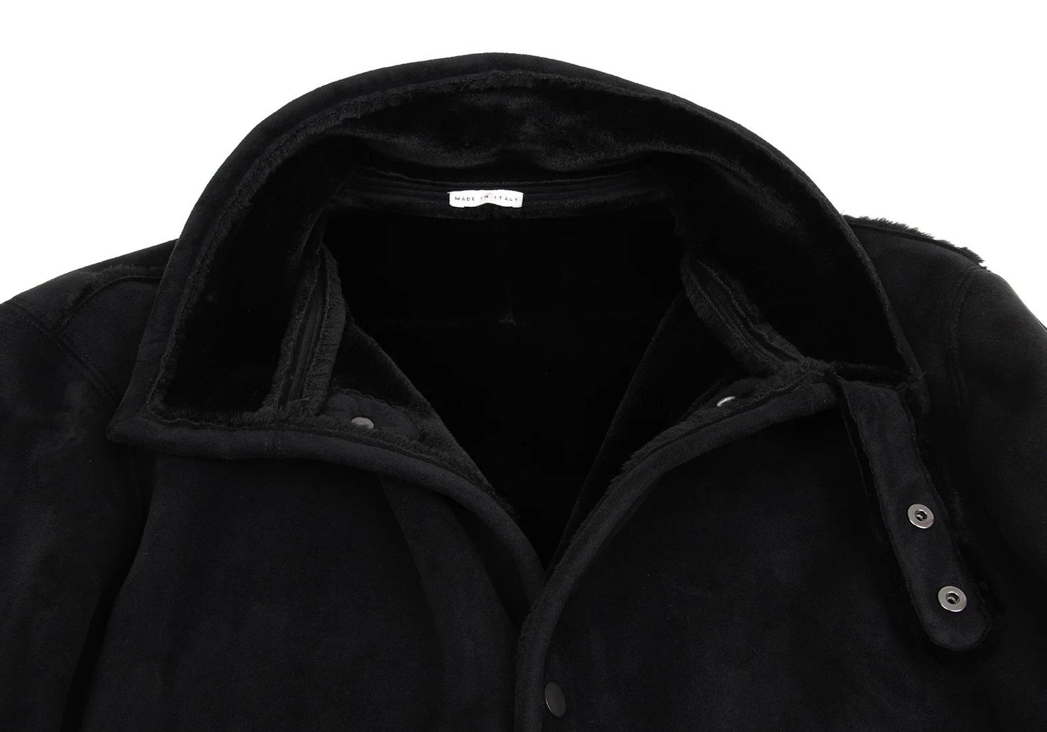 Emporio Armani Mouton Half Coat in Black Size 50 Size US M / EU 48-50 / 2 - 5 Thumbnail