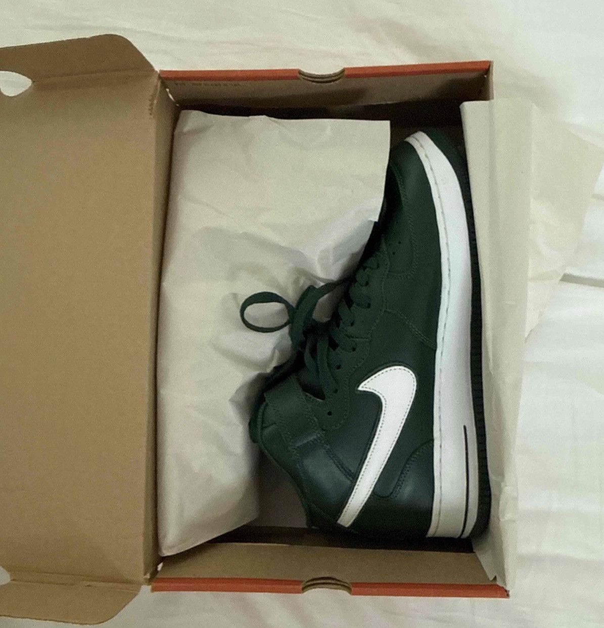 Nike Nike Air Force 1 Mid – Dark Green / White (Vintage Pair) Size US 11.5 / EU 44-45 - 9 Thumbnail