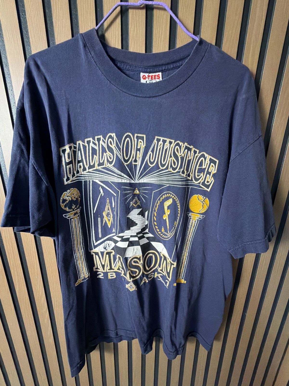 Vintage MASONIC VINTAGE SHIRT ILLUMINATI Size US XL / EU 56 / 4 - 1 Thumbnail