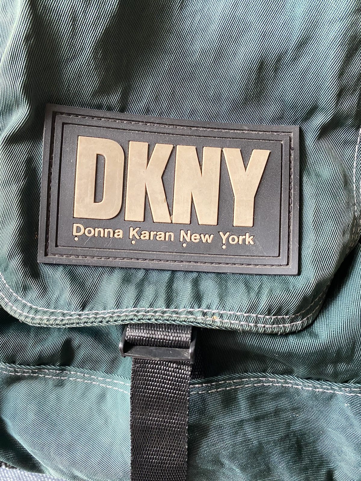DKNY × Designer DKNY Forest Green Nylon Backpack Size ONE SIZE - 2 Thumbnail