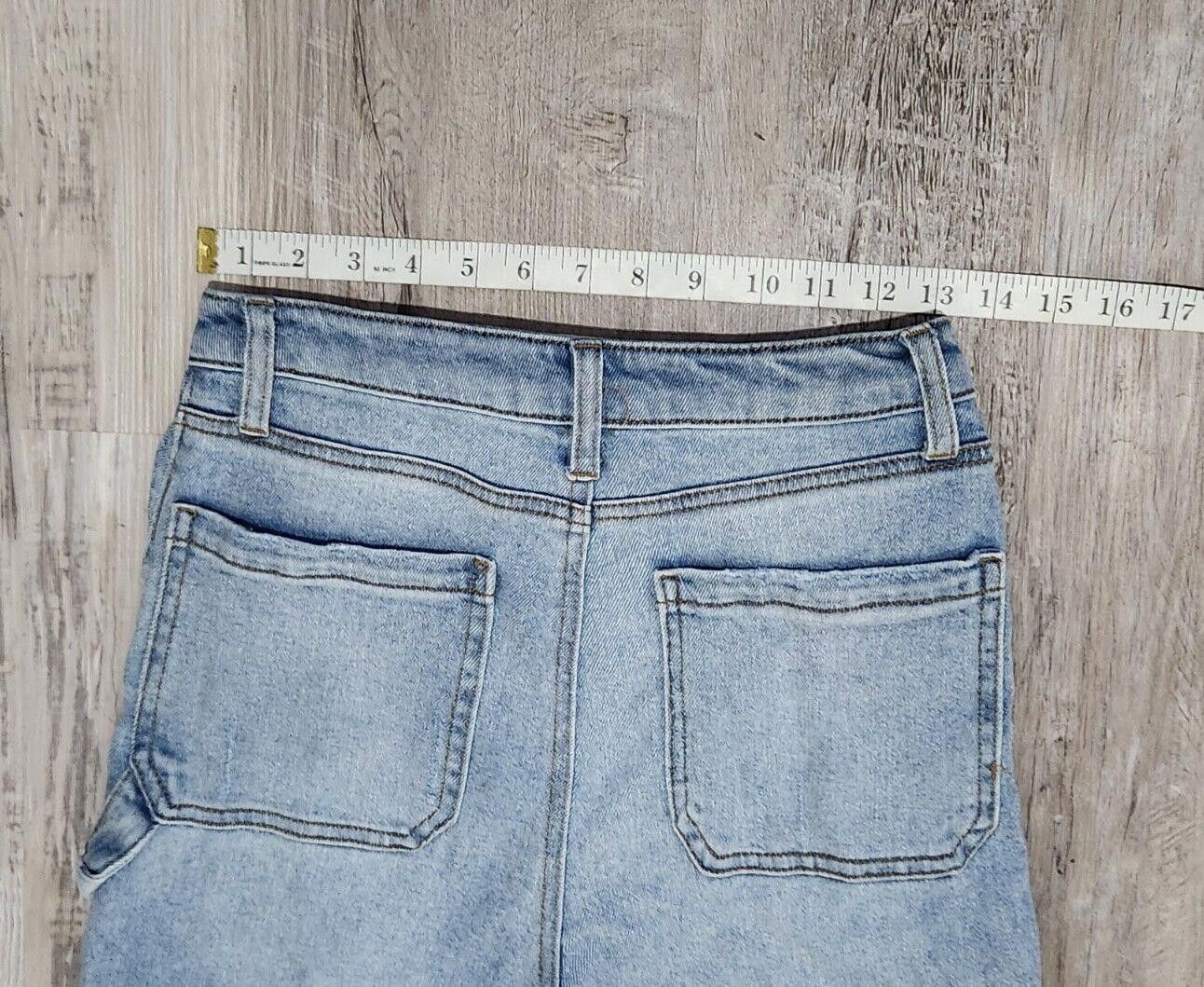 Designer Tinseltown Jeans Size 5 Light Wash Straight Distressed Light Size 28" / US 6 / IT 42 - 5 Thumbnail