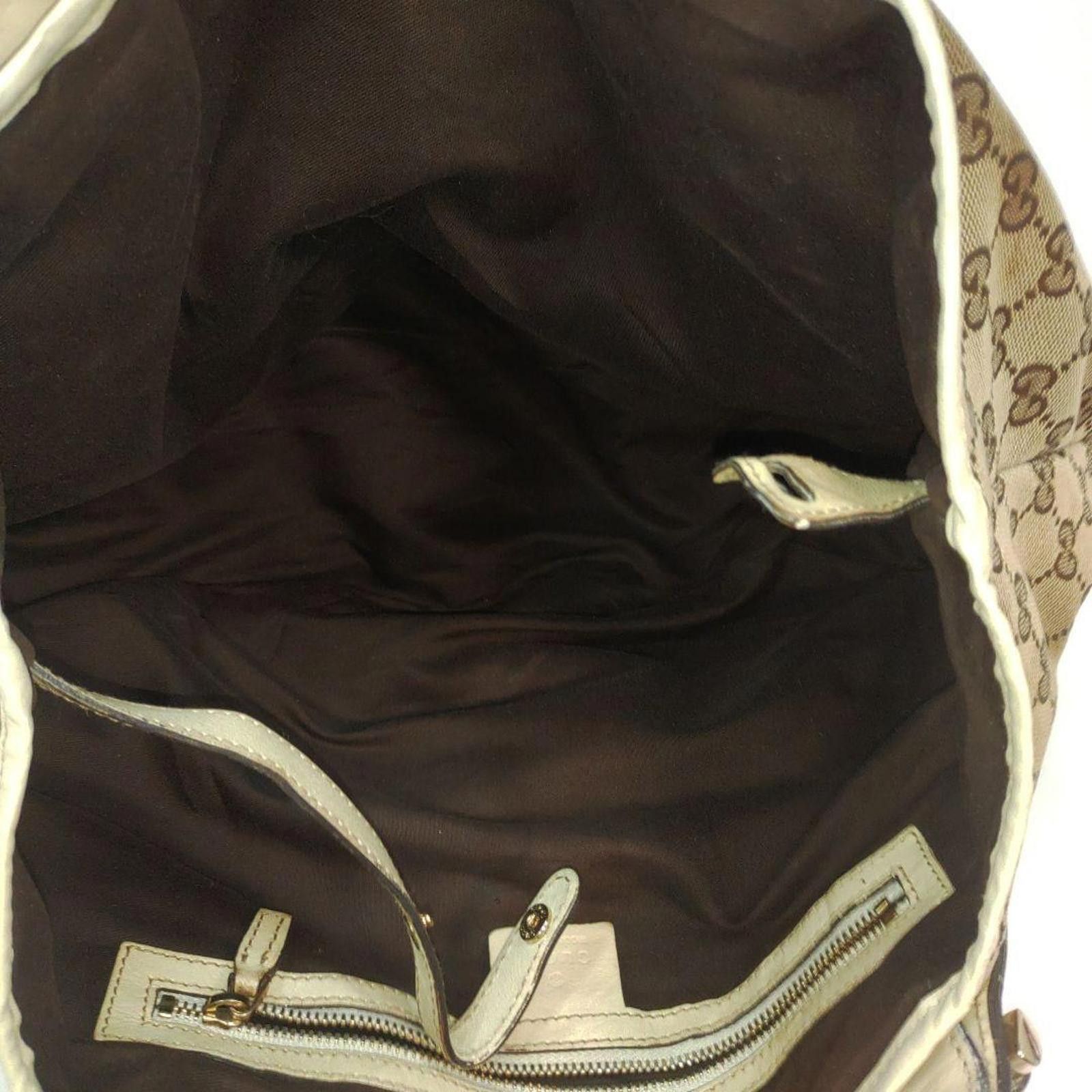 Gucci Gucci - Beige GG Canvas Tote Bag Size ONE SIZE - 6 Thumbnail