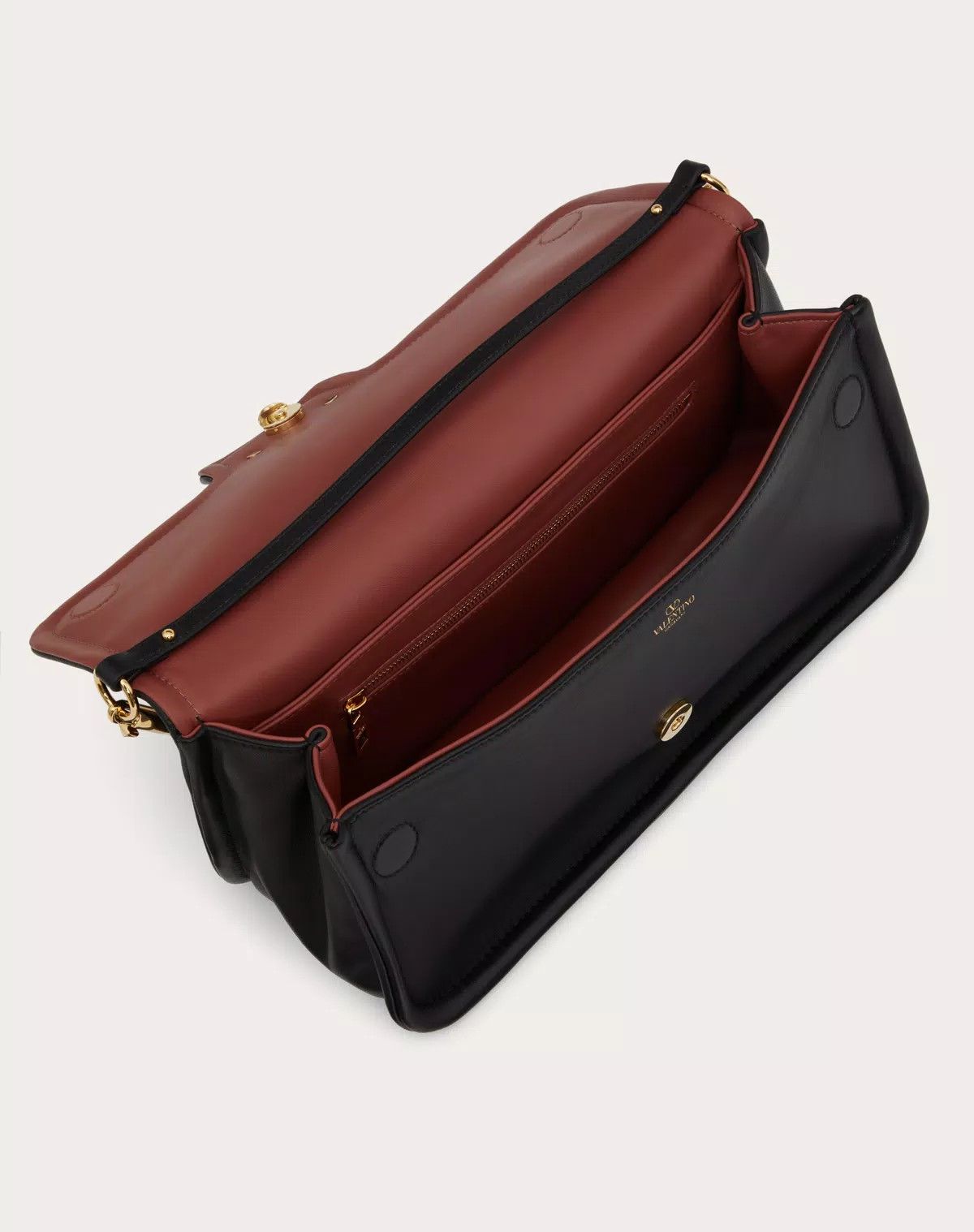 Valentino oc11z0725 Size:OS/1960 Nappa Leather Shoulder Bag in Black Size ONE SIZE - 6 Thumbnail