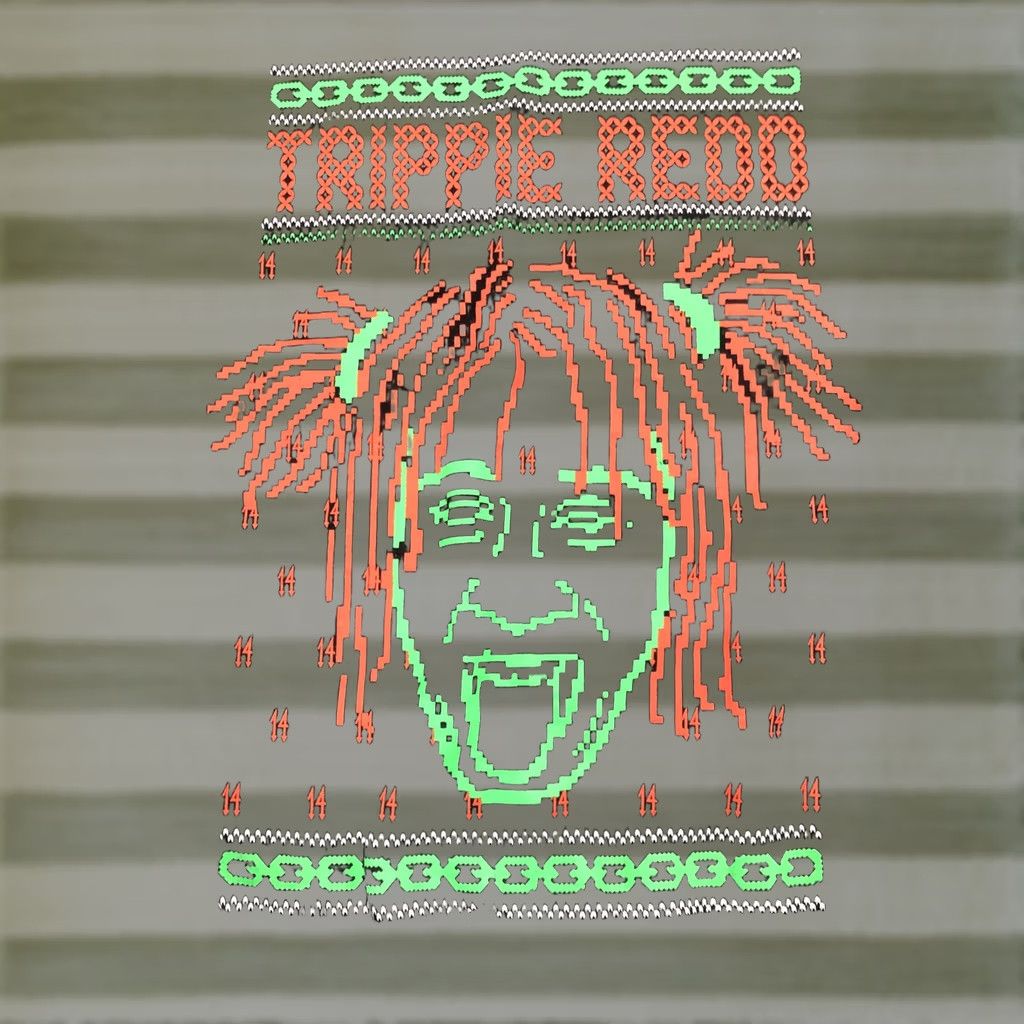 Vintage Trippie Redd Sweatshirt Crew Neck Pullover Black M Graphic Print, Knit Cotton Blend, Men, Regular Fit, NWT Size US M / EU 48-50 / 2 - 1 Thumbnail