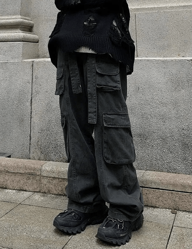 Japanese Brand × Vintage Multi pocket utility grunge cargo pants Size US 30 / EU 46 - 2 Thumbnail