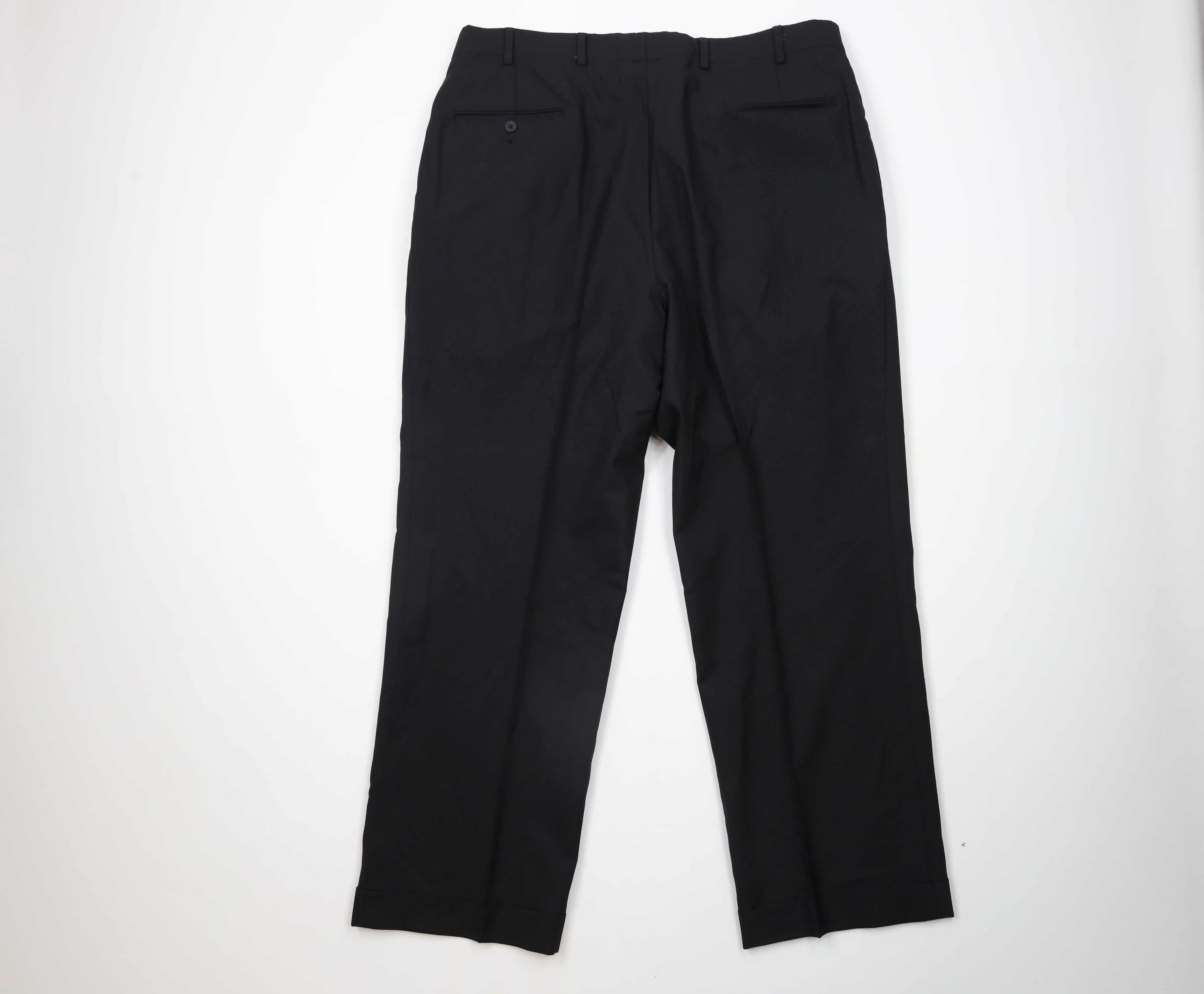 Brooks Brothers × Vintage Vintage 70s Brooks Brothers Wool Pants Trousers Black USA Size US 38 / EU 54 - 9 Thumbnail