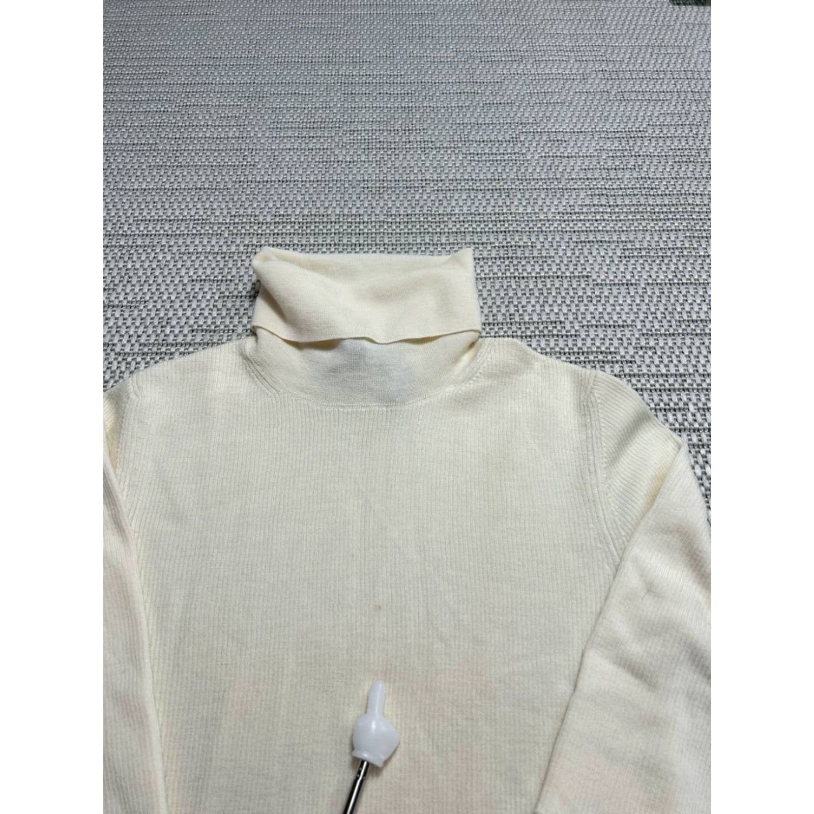 Theory Theory Sweater Womens Small Beige Merino Wool Knit Turtleneck Pullover Knit Wool Shirt Mens? Size S / US 4 / IT 40 - 5 Thumbnail