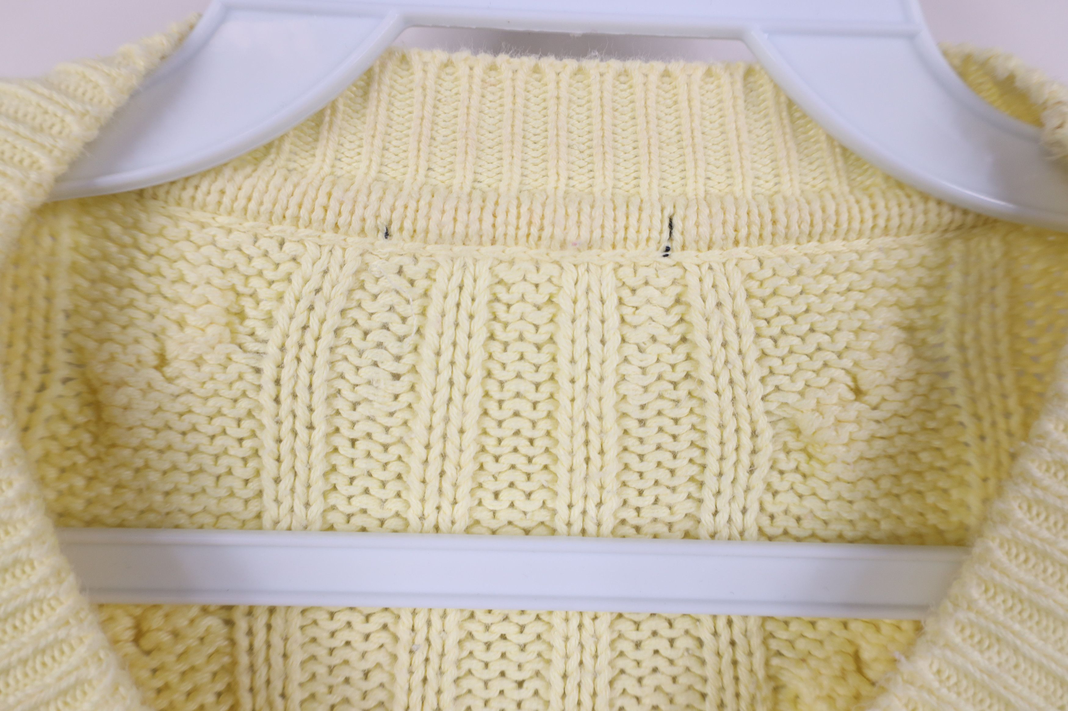 Vintage Vintage 90s Streetwear Ribbed Cable Knit Fisherman Sweater Size XXL / US 16-18 / IT 52-54 - 7 Thumbnail