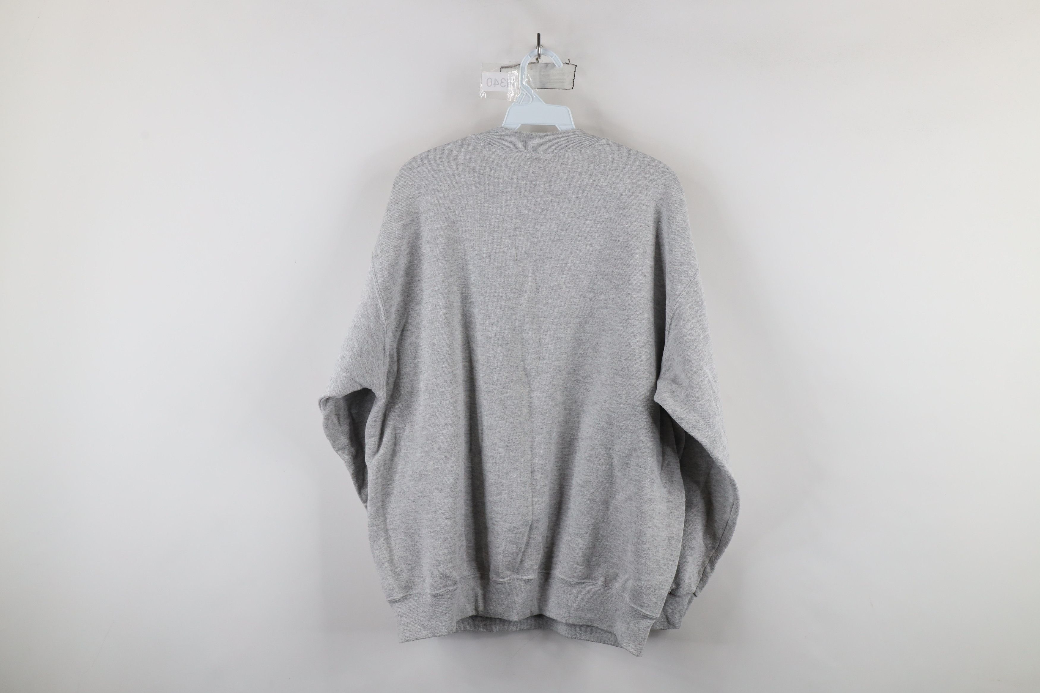 Vintage Vintage Y2K 2000 Millennium Smiley Face Sweatshirt Gray Size US XL / EU 56 / 4 - 8 Thumbnail