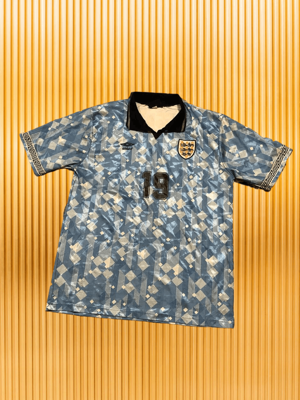 Umbro Vintage Jerseys blue print Umbro England Polo T-shirt Y2K Size US XL / EU 56 / 4 - 1 Thumbnail