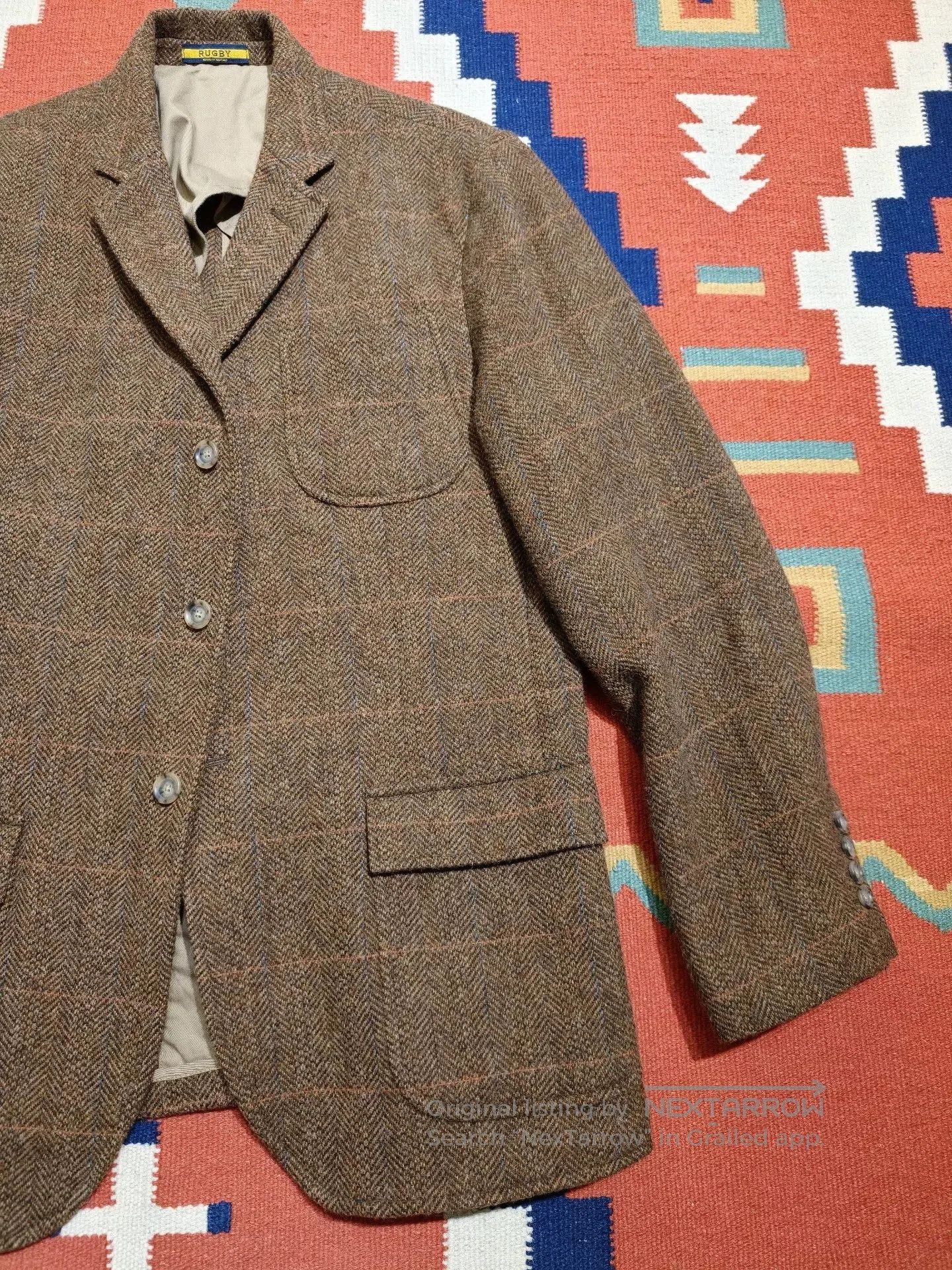 Rugby Ralph Lauren RL Rugby Wool Plaid Blazer. Size US L / EU 52-54 / 3 - 3 Thumbnail