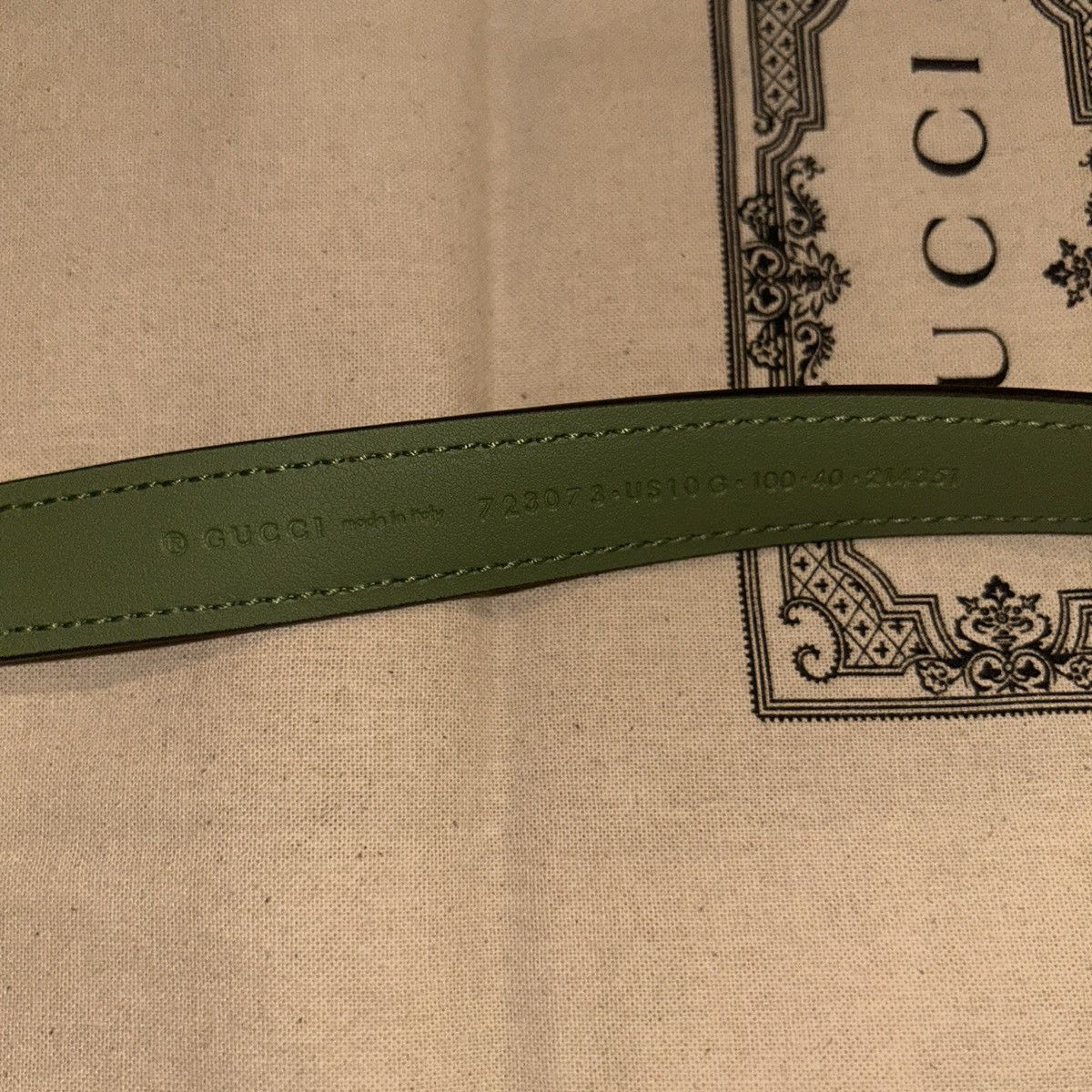 Gucci Gucci Blondie Leather Belt 723073 size 100 Size ONE SIZE - 7 Thumbnail