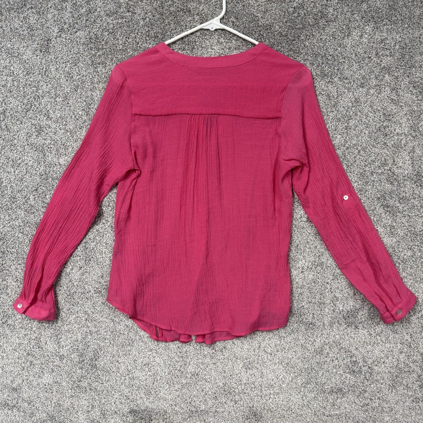 Vintage Zac & Rachel Petite Blouse Womens PM Pink Lattice Boho Preppy Barbiecore Size M / US 6-8 / IT 42-44 - 7 Thumbnail