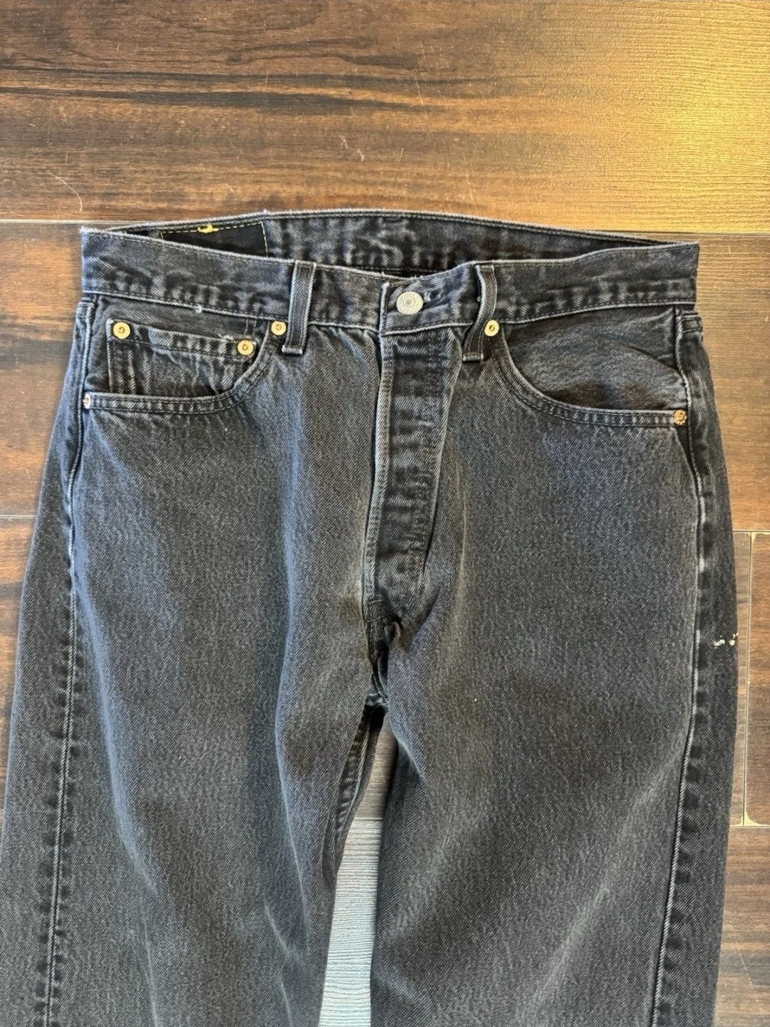Levi's Vintage Levis 501 faded black made in USA Size US 32 / EU 48 - 3 Thumbnail