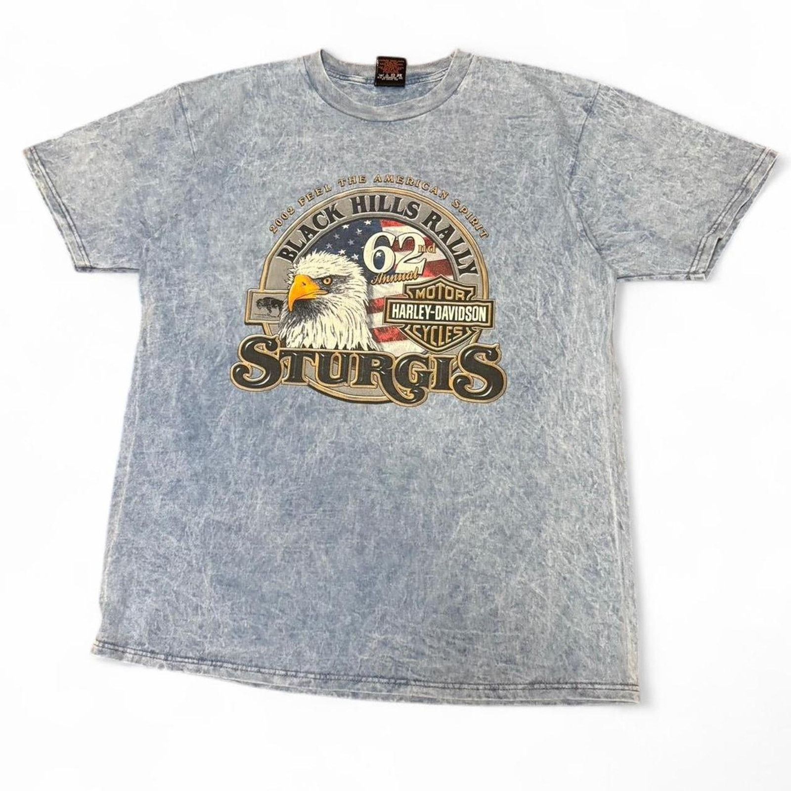 Harley Davidson × Vintage Vintage 2002 Harley Davidson Sturgis Black Hills Rally Tee Size US XL / EU 56 / 4 - 1 Thumbnail