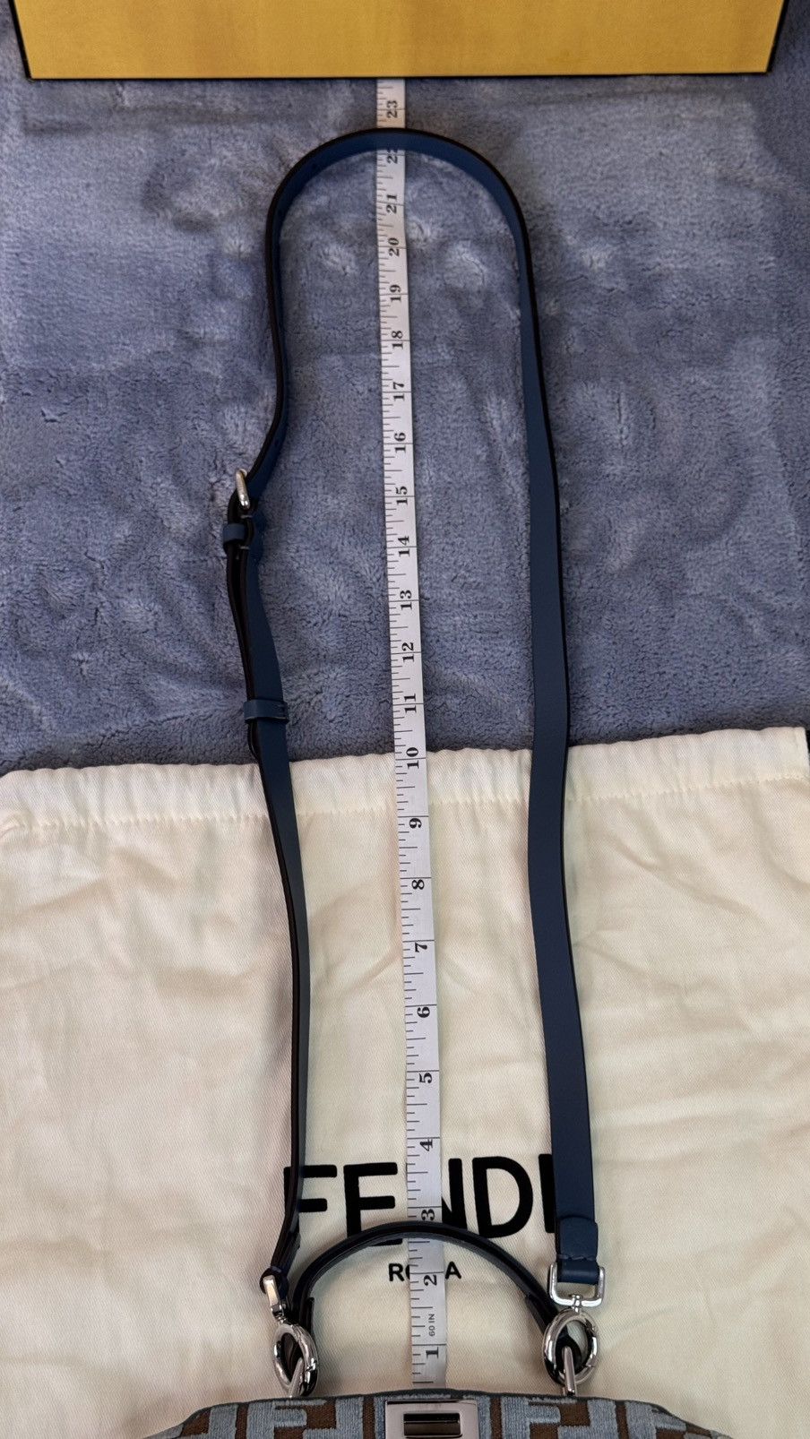 Fendi Fendi PEKaBOO ISeeU Petite Velluto Jaquard FF/VIT.GRACE Size ONE SIZE - 7 Thumbnail