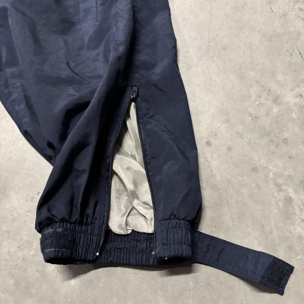 Japanese Brand × Vintage Crazy Vintage Y2K/2000s Baggy Navy Blue Streetwear Track Pants! Size US 30 / EU 46 - 7 Thumbnail