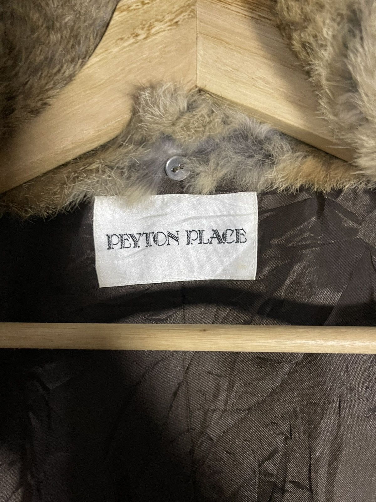 Japanese Brand Peyton Place Plaid Wool Blend Trench Coat Rabbit Fur Collar Size S / US 4 / IT 40 - 12 Thumbnail