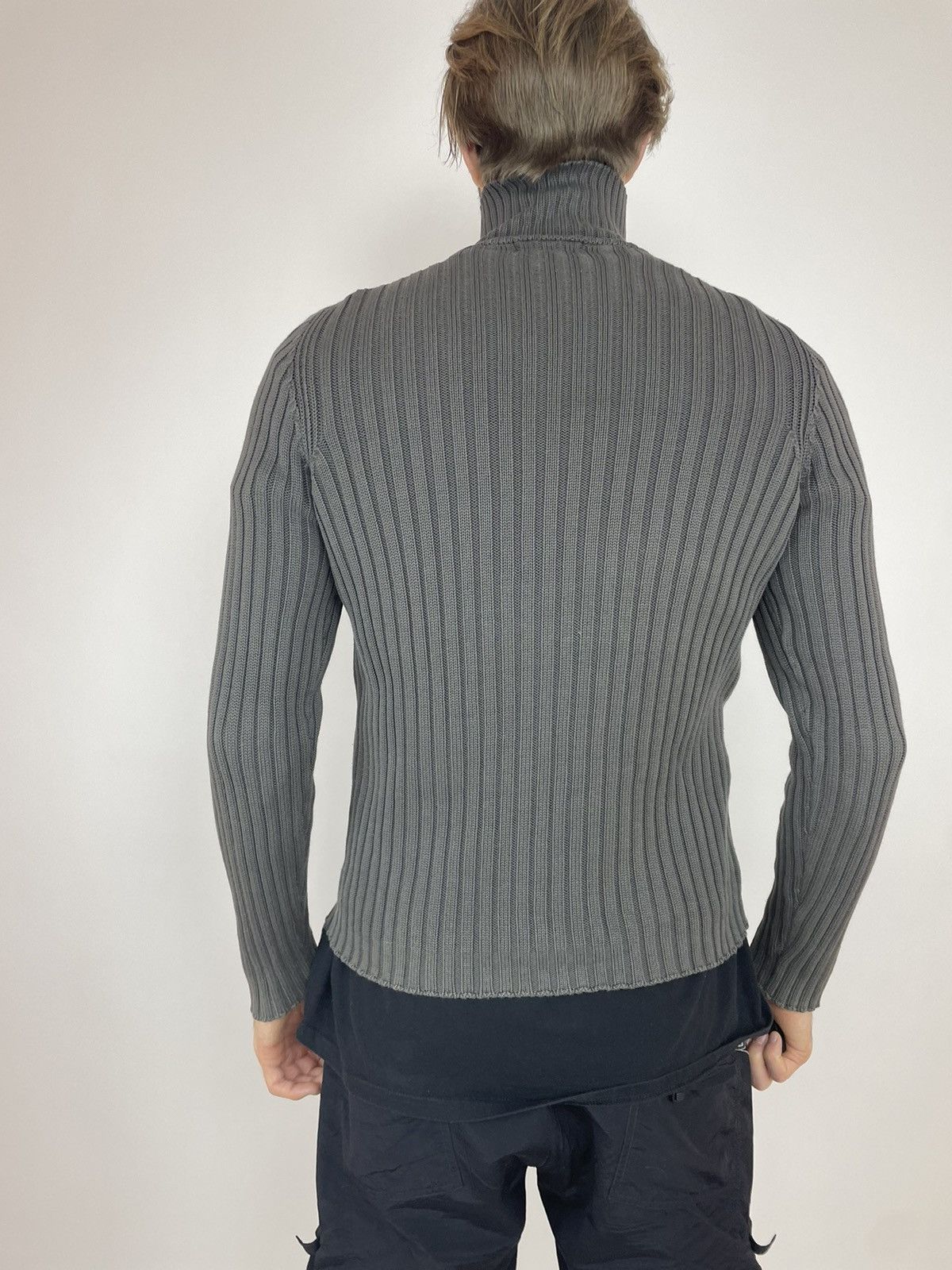 Vintage × Zara ZARA MAN Vintage Mens Military purple label ribbed sweater Size US L / EU 52-54 / 3 - 7 Thumbnail