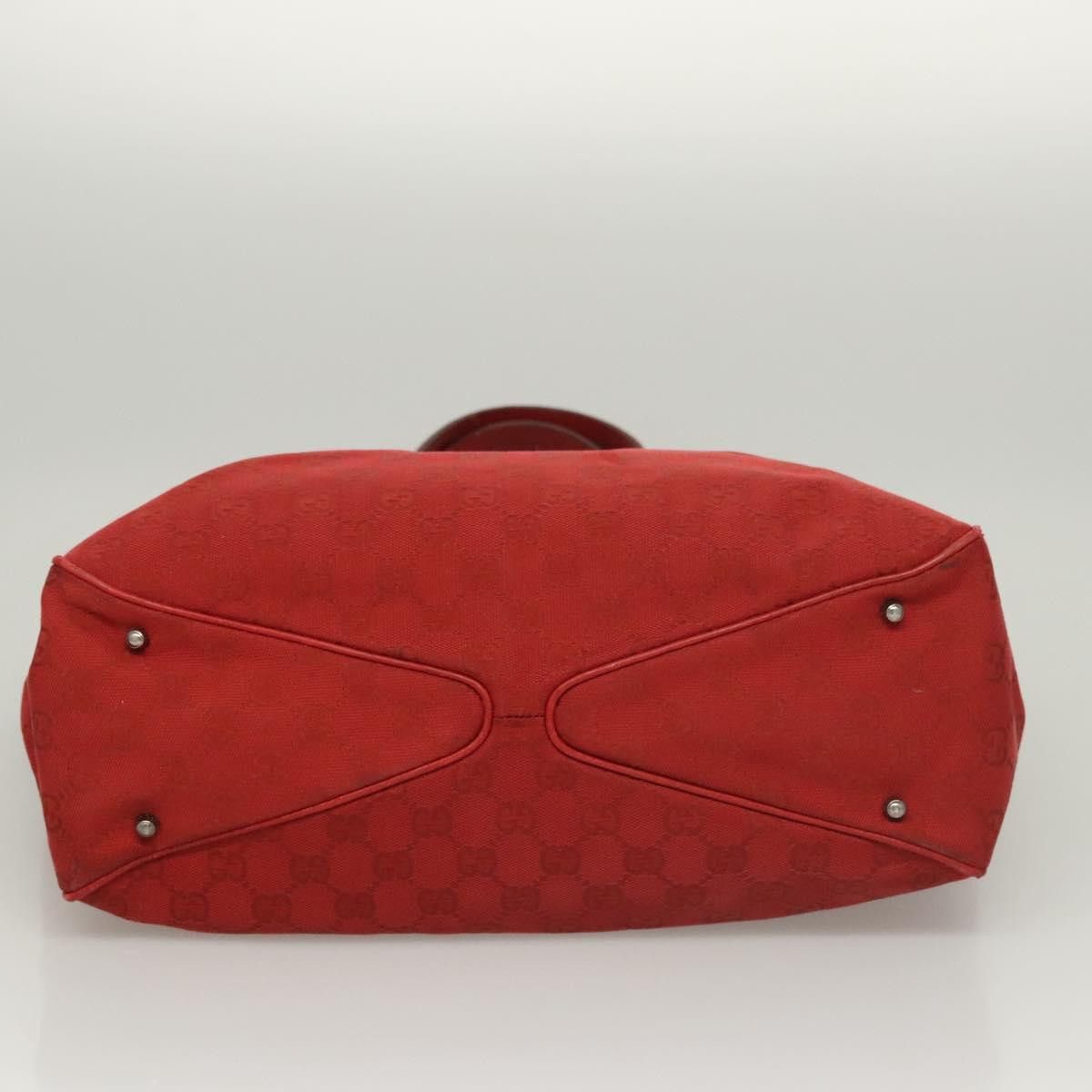 Gucci GUCCI GG Canvas Shoulder Bag Red Size ONE SIZE - 9 Thumbnail