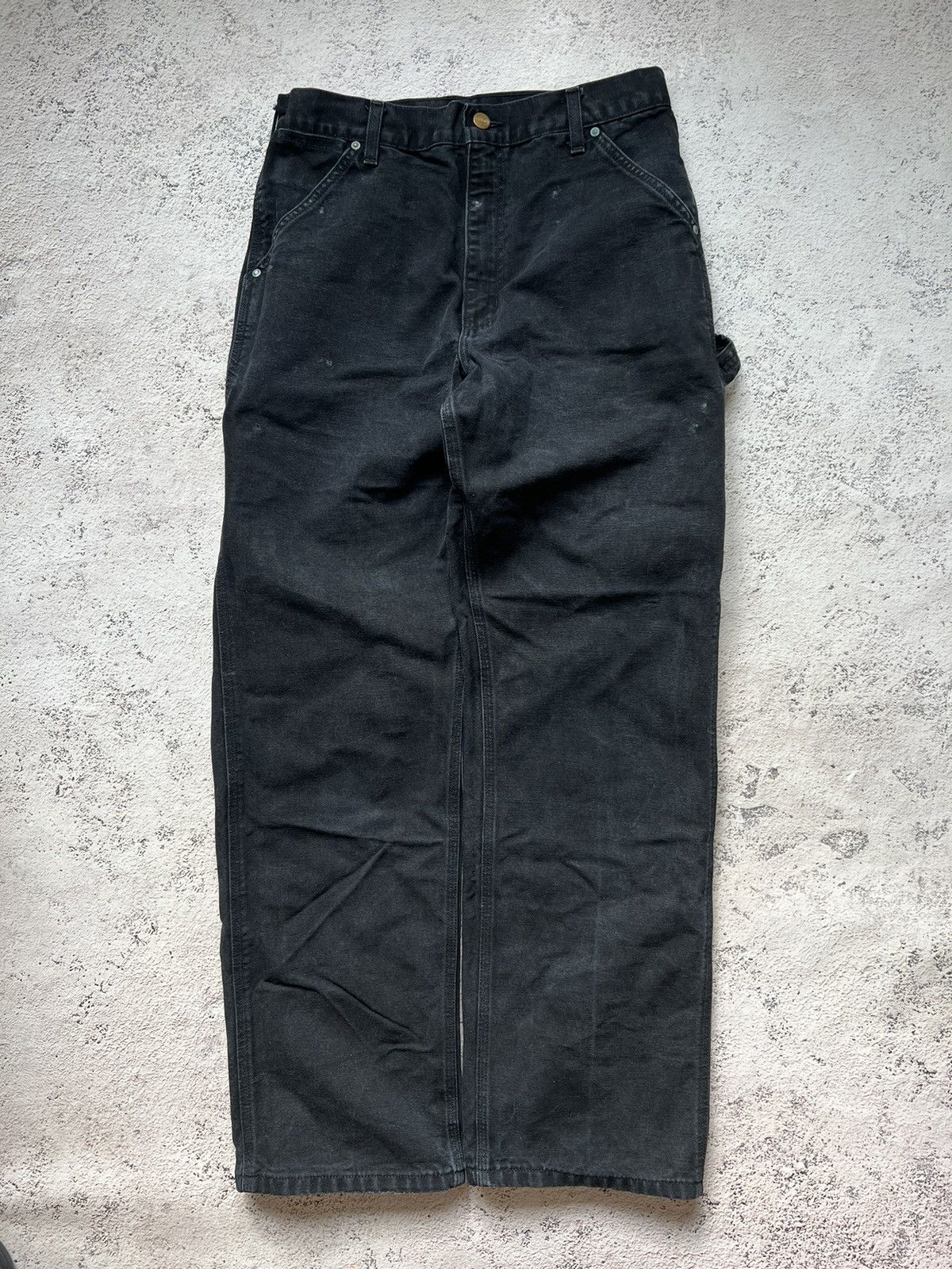 Carhartt × Vintage Vintage Distressed Carhartt Carpenter Pants Size US 32 / EU 48 - 2 Thumbnail