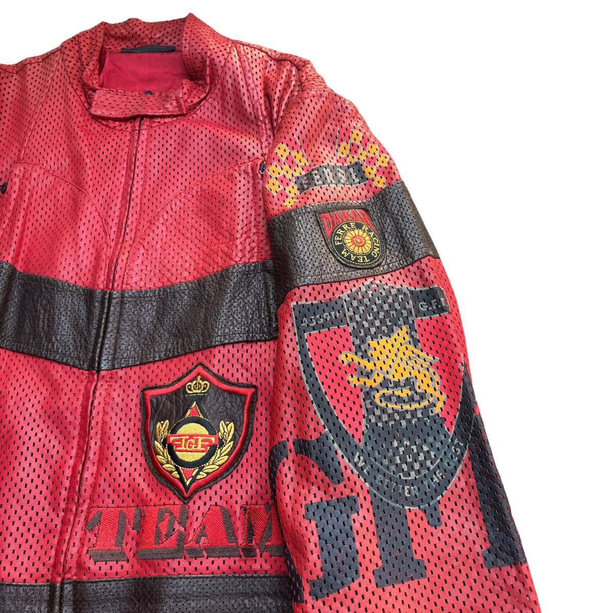 Gianfranco Ferre Ferre Racing Team Rally Dakar Leather Jacket Size US M / EU 48-50 / 2 - 5 Thumbnail