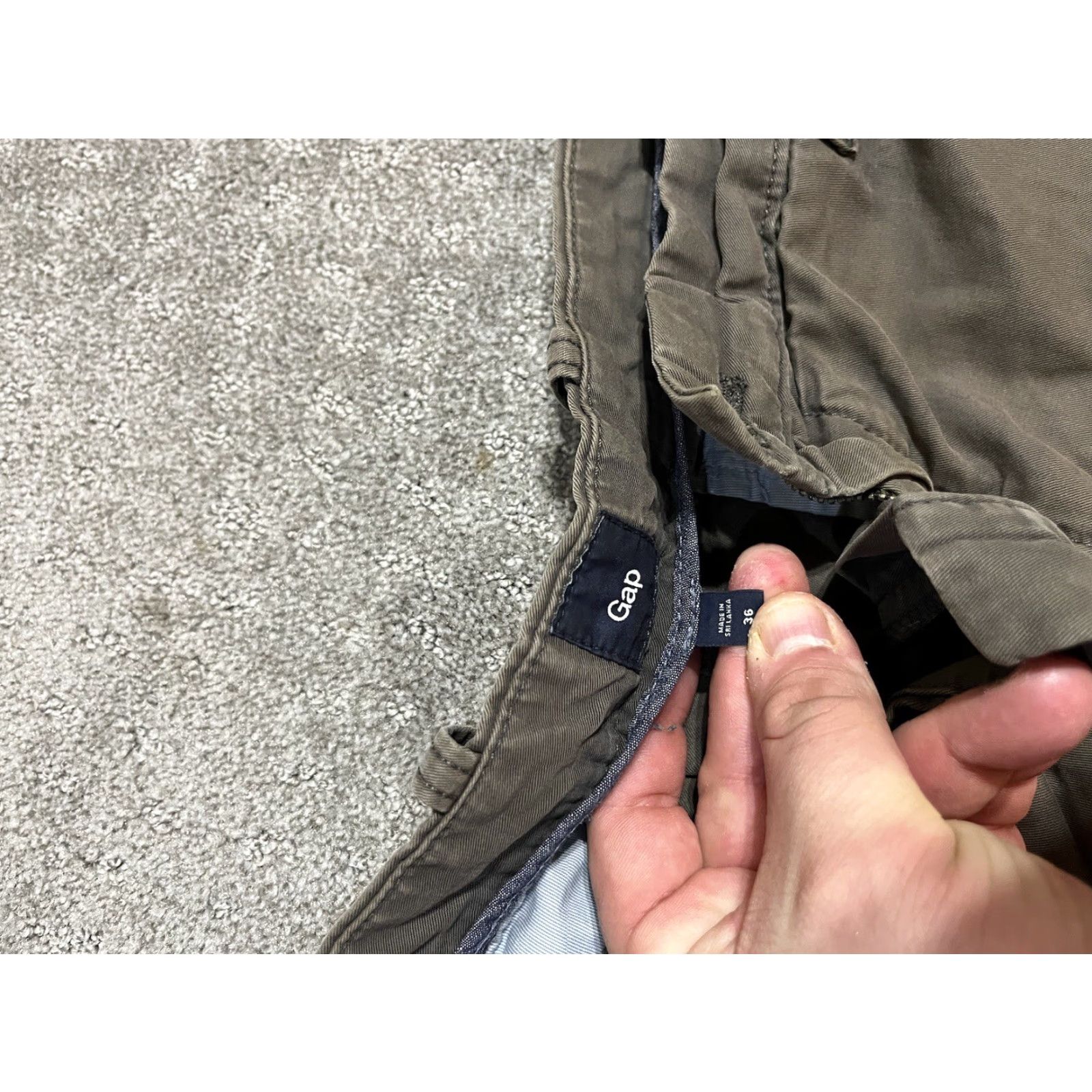 Gap GAP Men's Stretch Chino Shorts Size 34 Brown Comfort Stretch Waistband Classic Casual Size US 34 / EU 50 - 3 Thumbnail