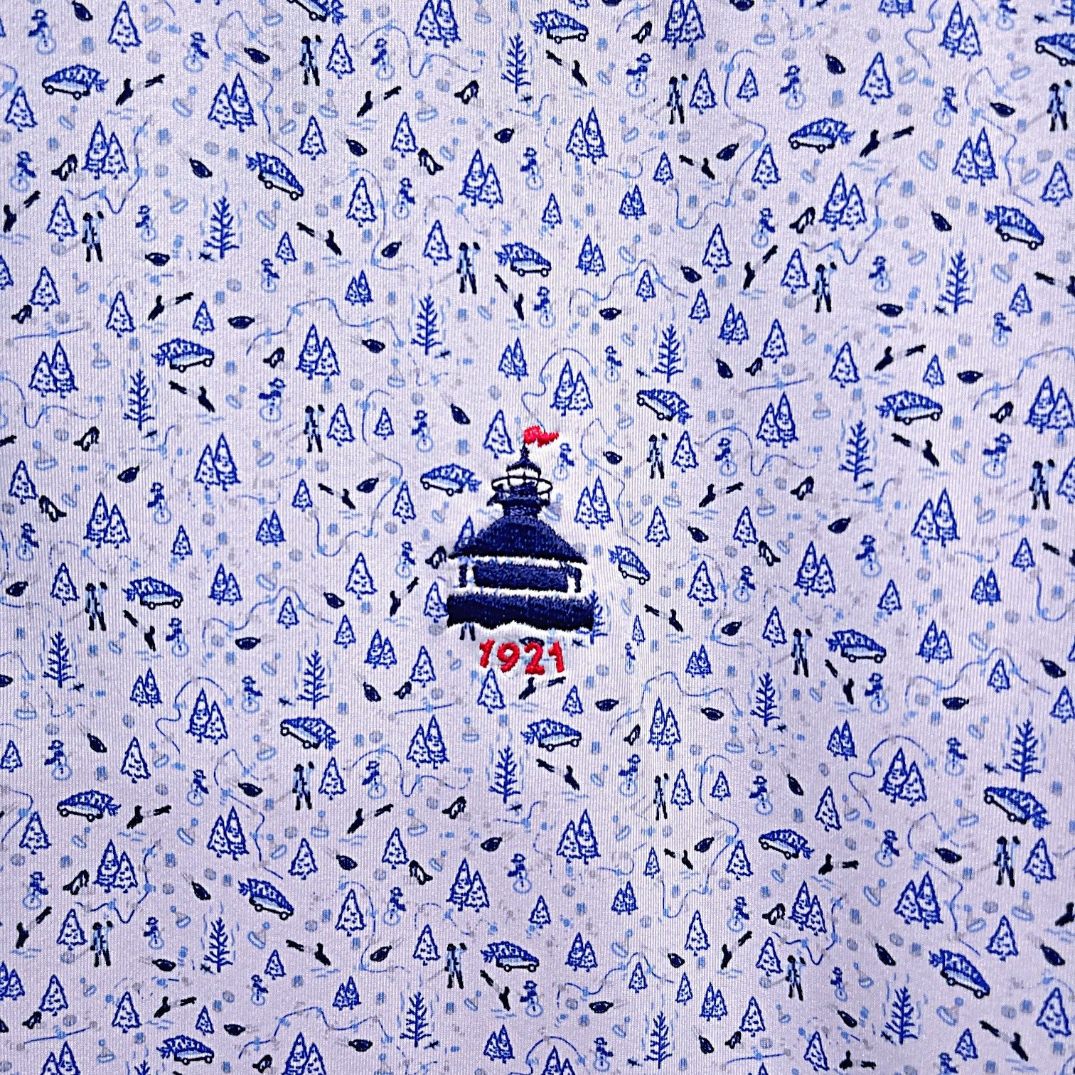 Peter Millar PETER MILLAR Summer Comfort Golf Polo White Blue Large Size US L / EU 52-54 / 3 - 3 Thumbnail