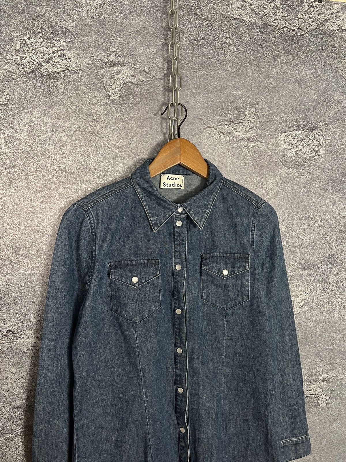 Acne Studios Acne Studios Denim Shirt Dress Size S Size S / US 4 / IT 40 - 3 Thumbnail