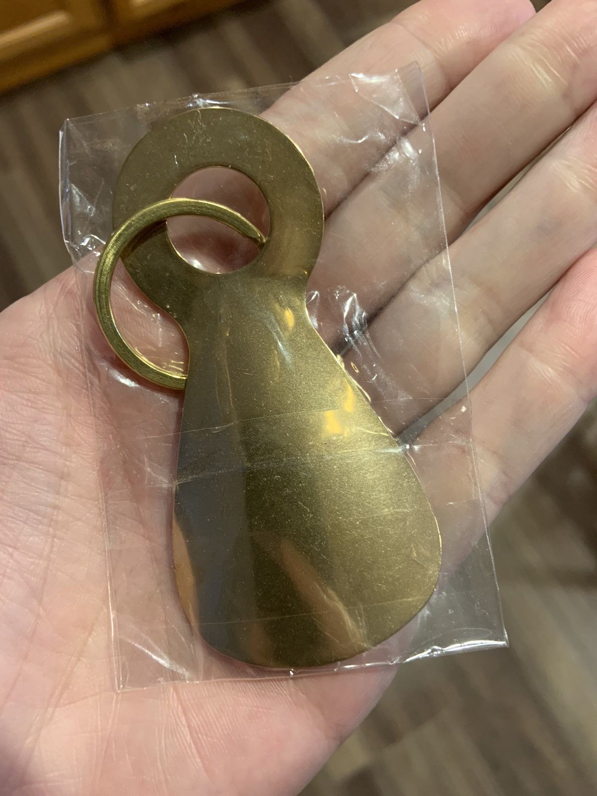 Japanese Brand All Brass Keychain Shoe Horn Size ONE SIZE - 2 Thumbnail