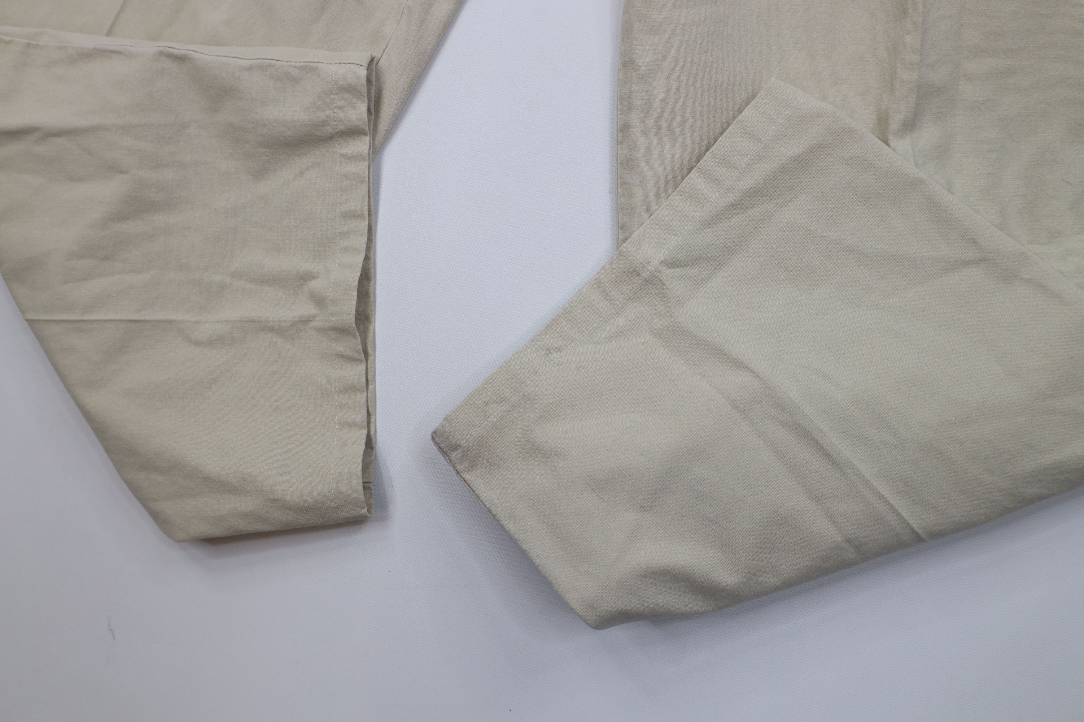 L.L. Bean Vintage 90s LL Bean Weight Wide Leg Pants Stonewash Beige Size US 32 / EU 48 - 7 Thumbnail
