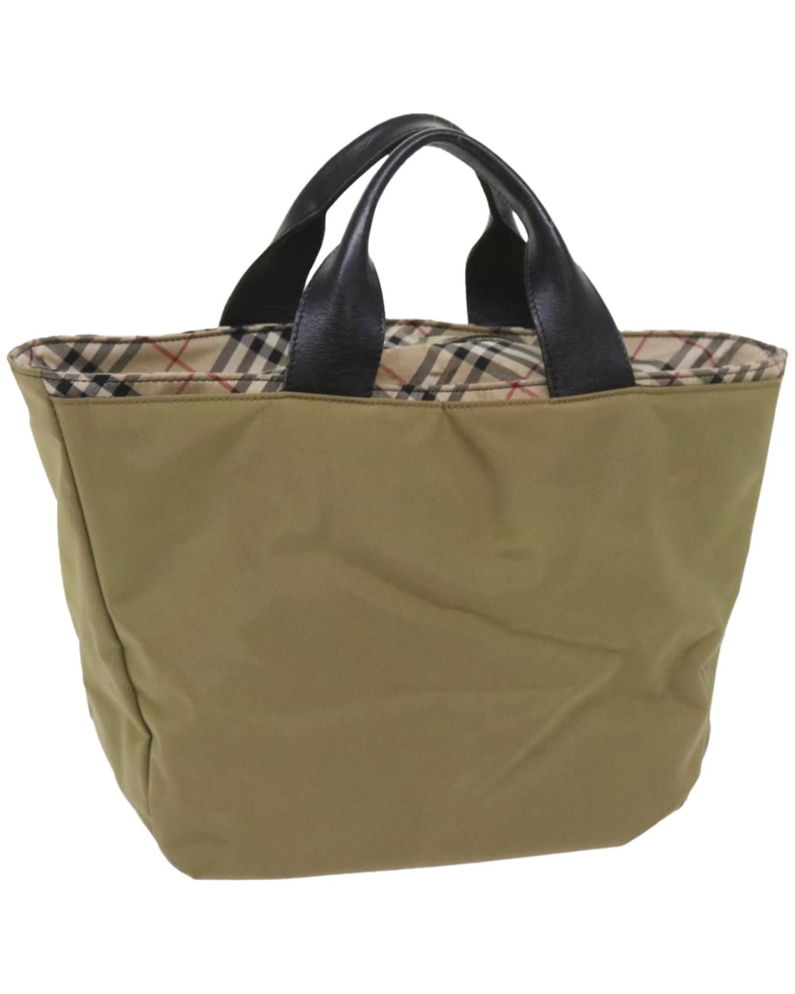 image of Burberry Classic Khaki Nylon Handbag, Women's