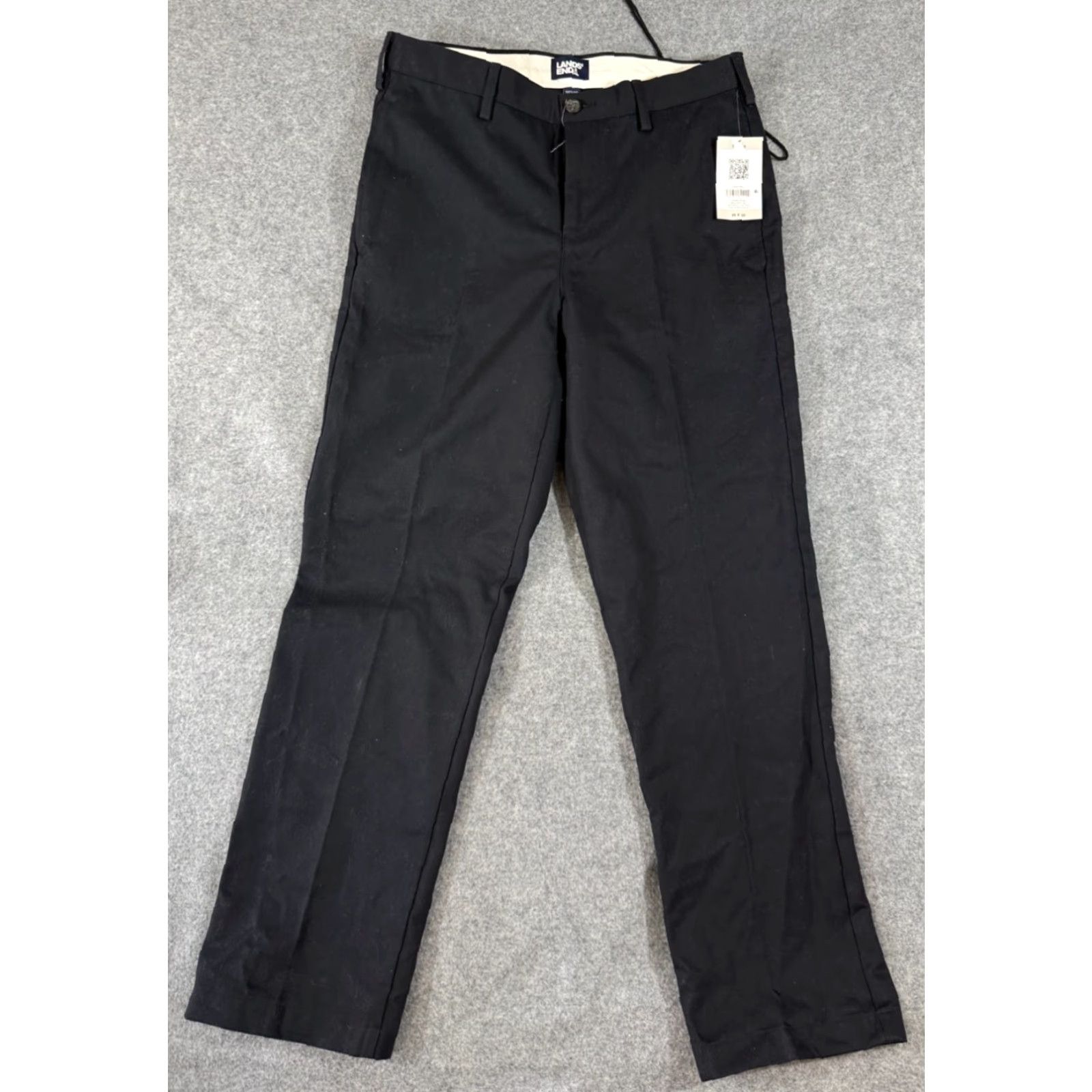 Lands' End Lands' End Pants Mens 30x30 Black Flat Front Traditional Fit Straight Chino NWT Pants Mens 30x30 Black Flat Front Traditional Fit Straight Chino NWT Size US 30 / EU 46 - 3 Thumbnail