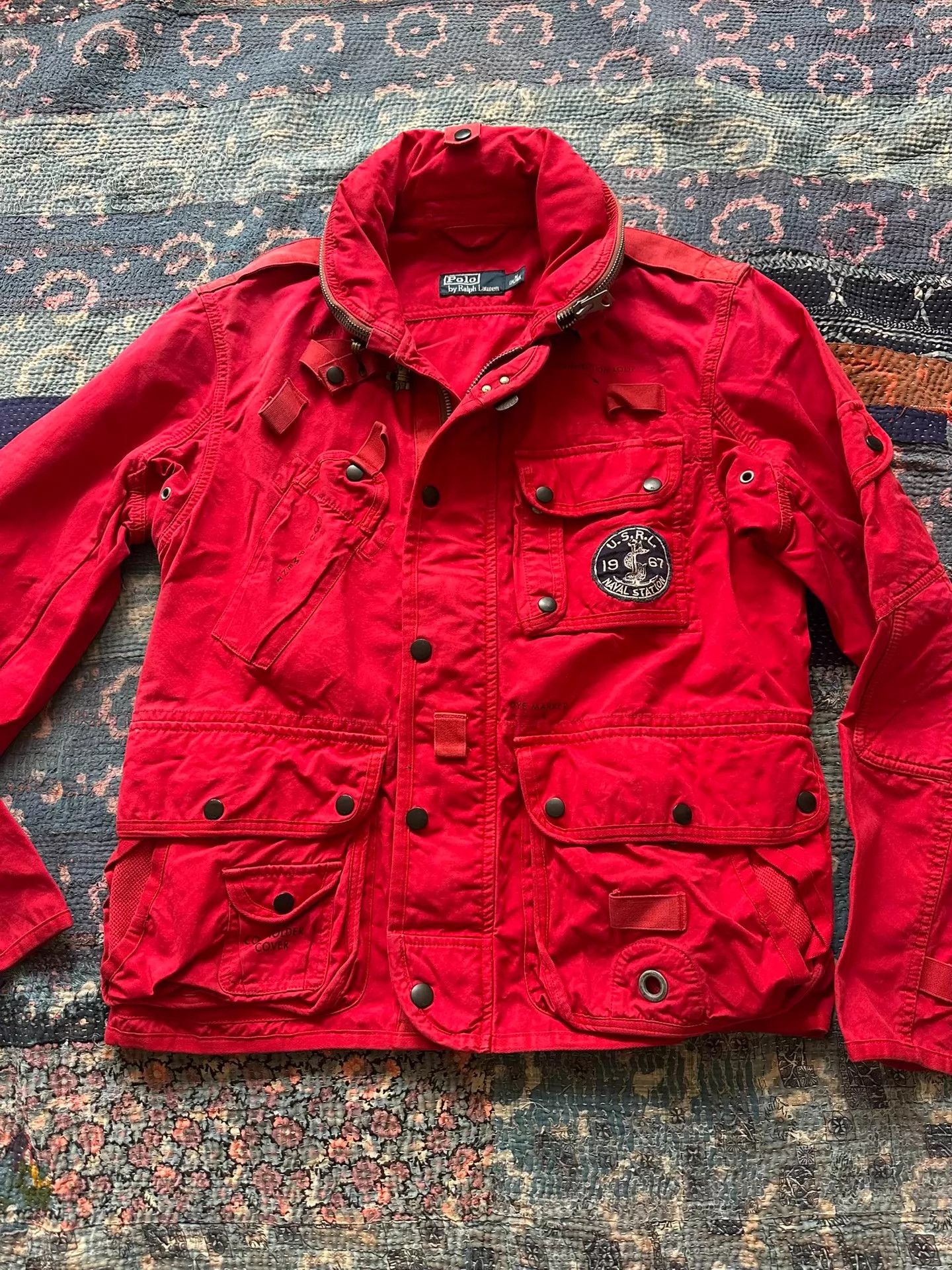 RRL Ralph Lauren Polo RRL Nautical Jacket M Distressed Light Red Size US M / EU 48-50 / 2 - 1 Thumbnail