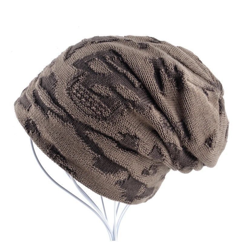 Japanese Brand - Distressed Skull Beanie Size ONE SIZE - 1 Thumbnail
