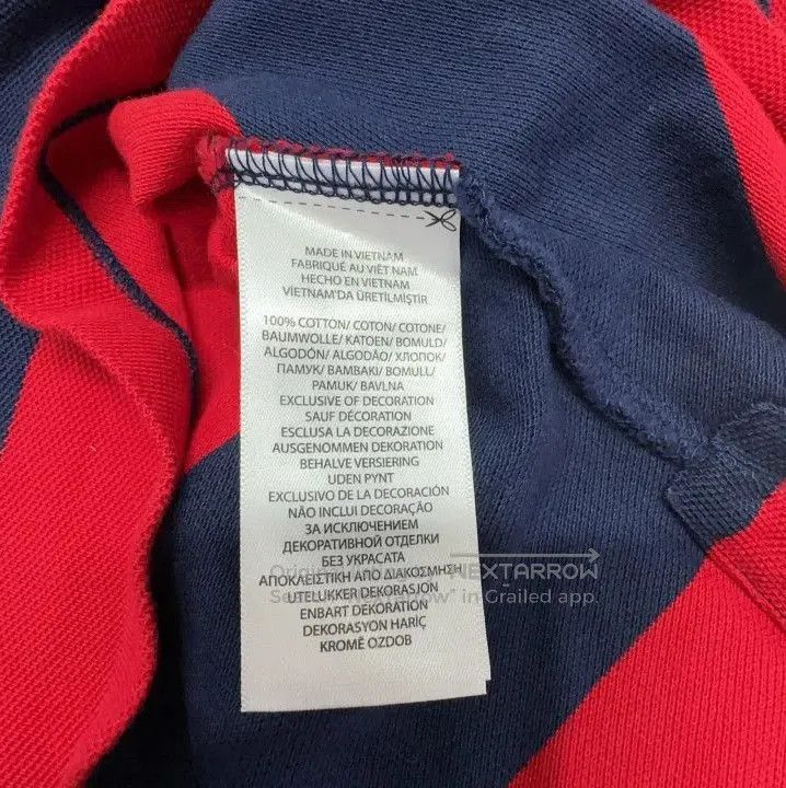 Polo Ralph Lauren Polo Ralph Lauren Red Stripe Pony Logo Polo Shirt. Size US XS / EU 42 / 0 - 6 Thumbnail