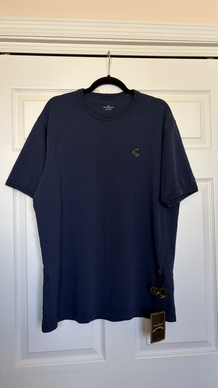 Vivienne Westwood Vivienne Westwood Orb Logo Navy T-Shirt Organic Cotton L Size US L / EU 52-54 / 3 - 4 Thumbnail